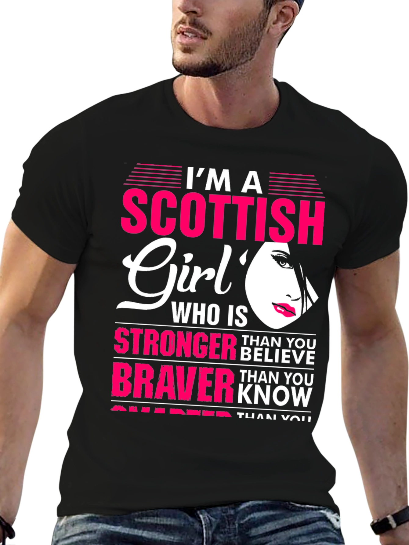 Scottish Girl T-Shirt - Strong Brave Smart