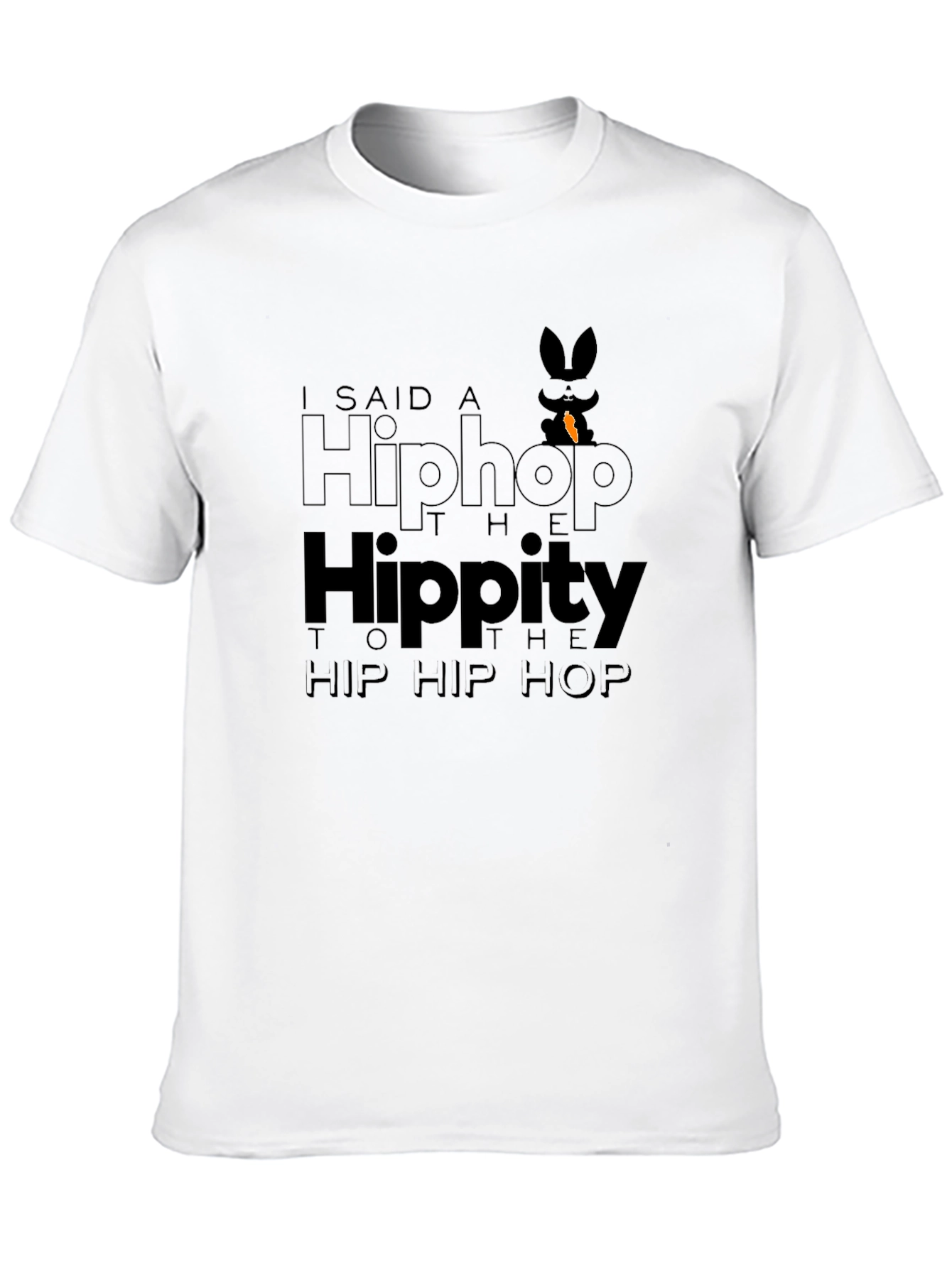 Hip Hop Easter Bunny T-Shirt - Black