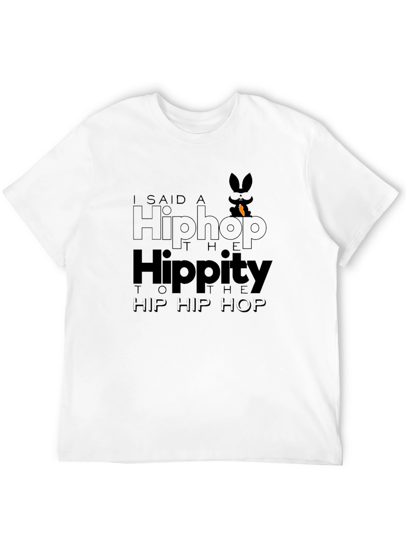 Hip Hop Easter Bunny T-Shirt - Black