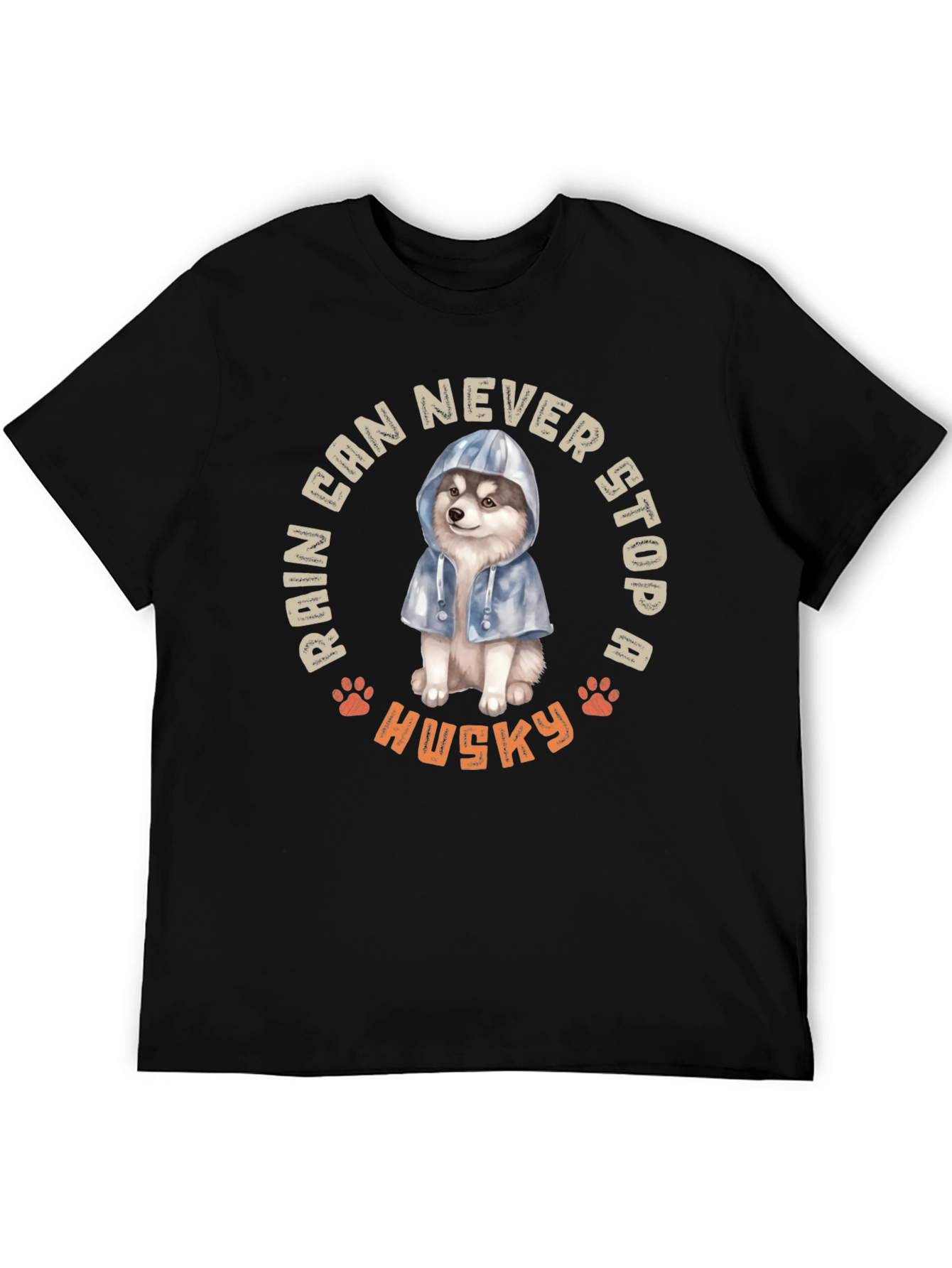 Husky Rain Can Never Stop Me T-Shirt