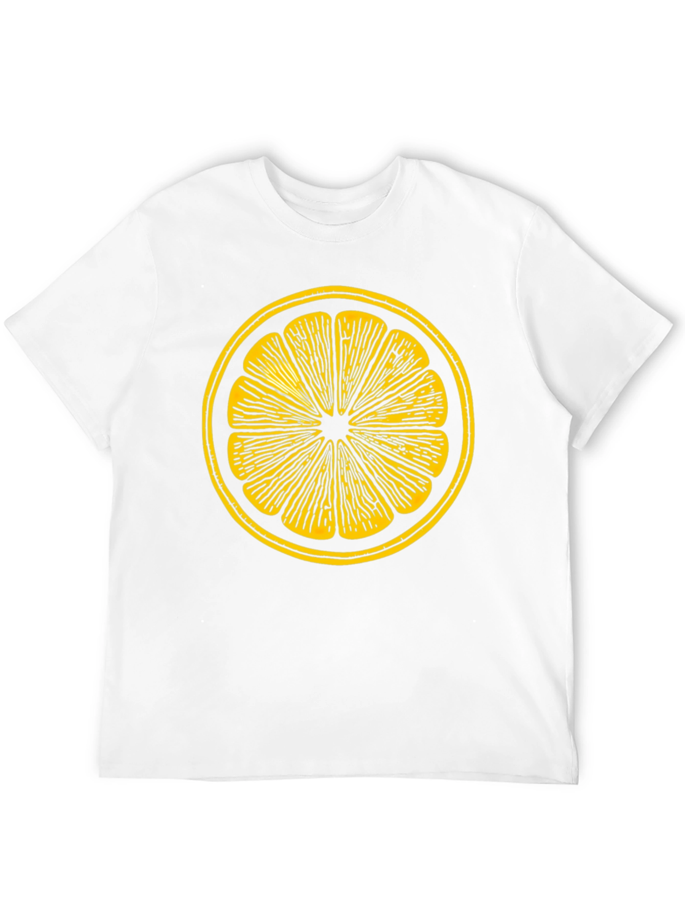 Citrus Slice Graphic Tee - Stylish Black T-Shirt