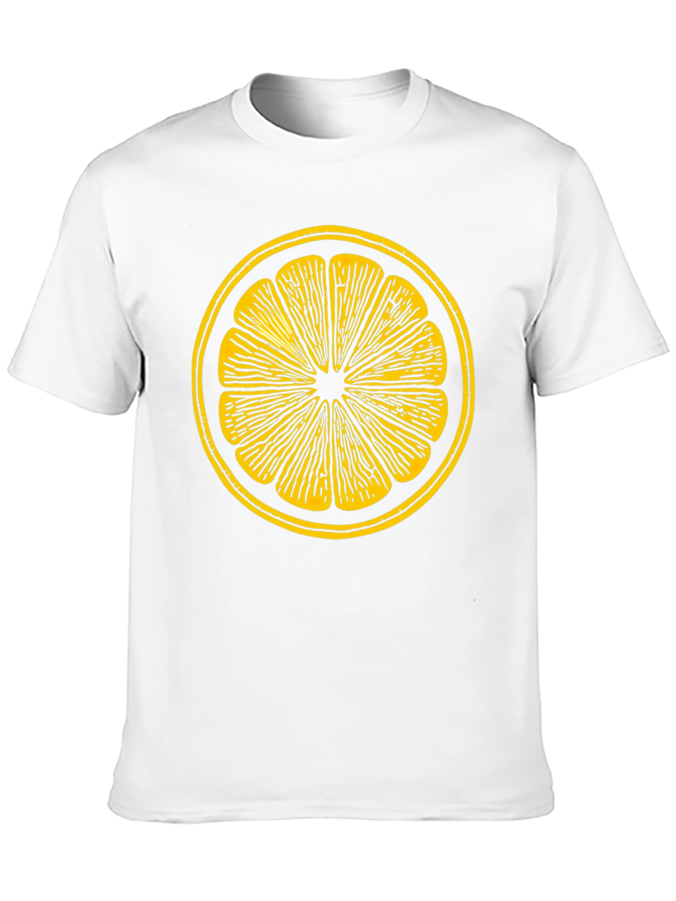 Citrus Slice Graphic Tee - Stylish Black T-Shirt