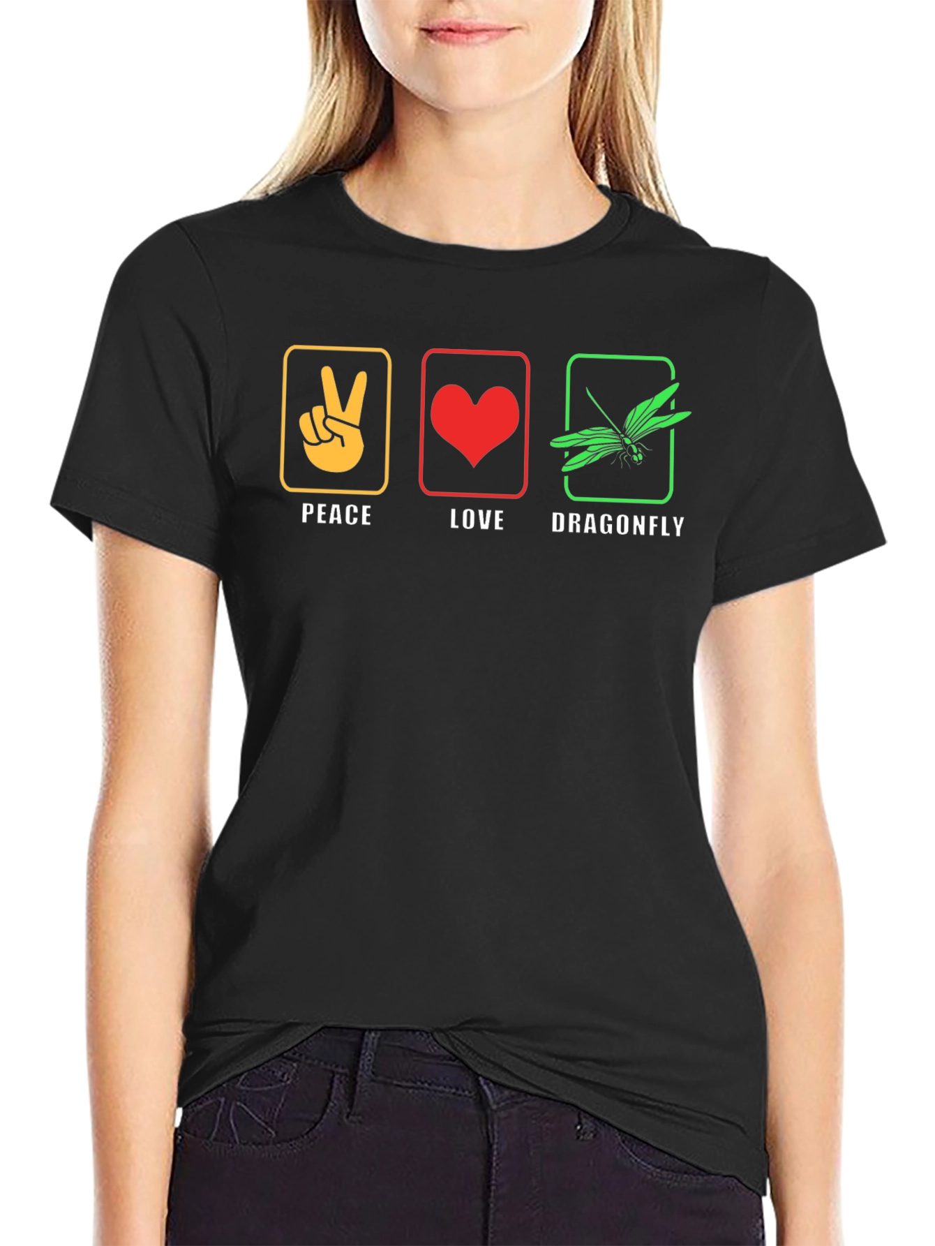 Peace Love Dragonfly T-Shirt