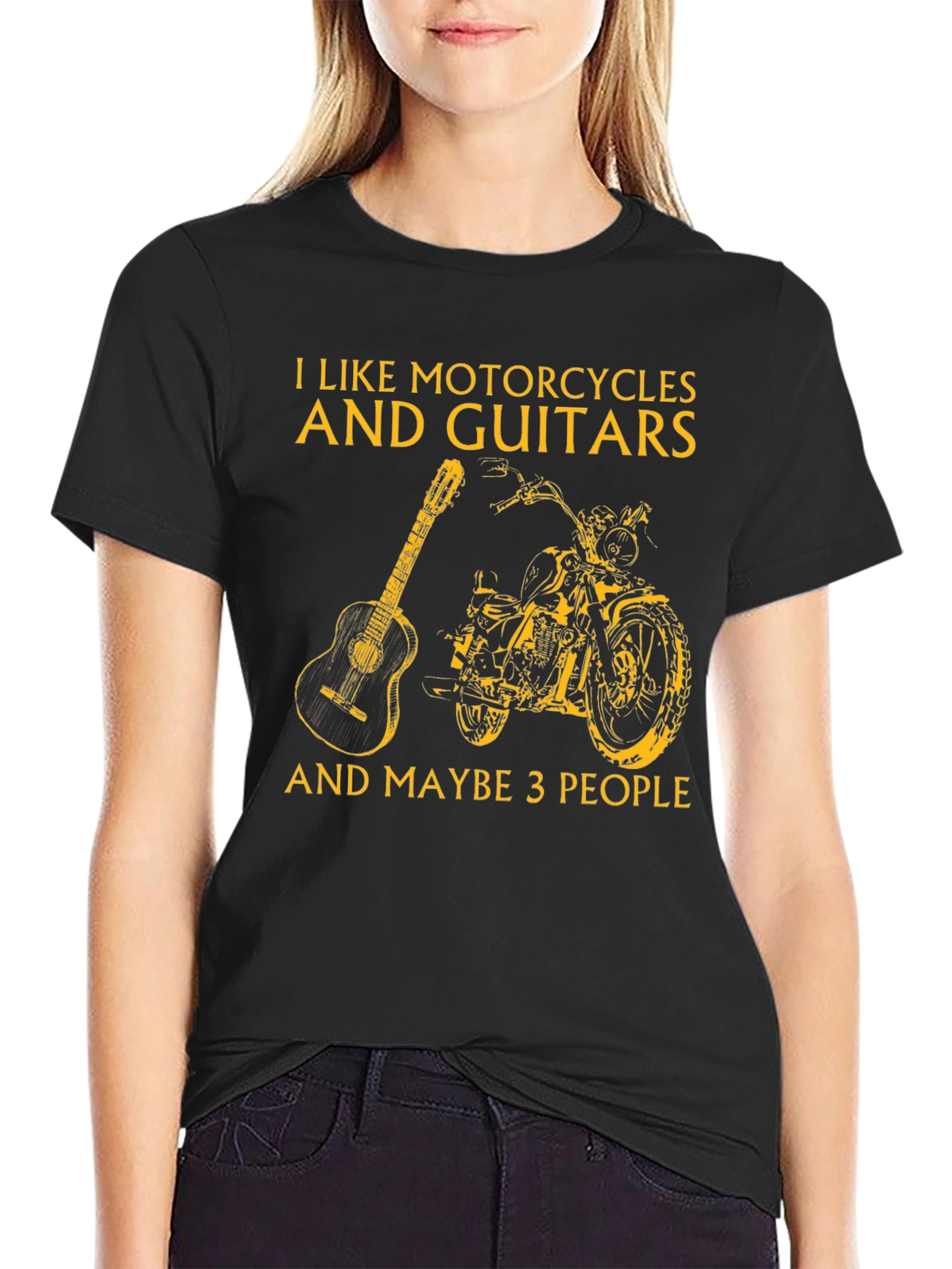Motorcycles Guitars and Maybe 3 People T-Shirt