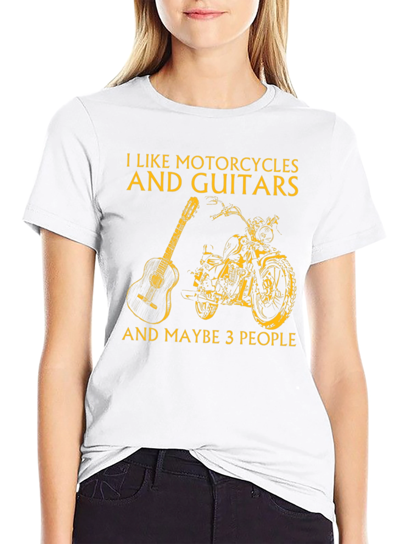 Motorcycles Guitars and Maybe 3 People T-Shirt