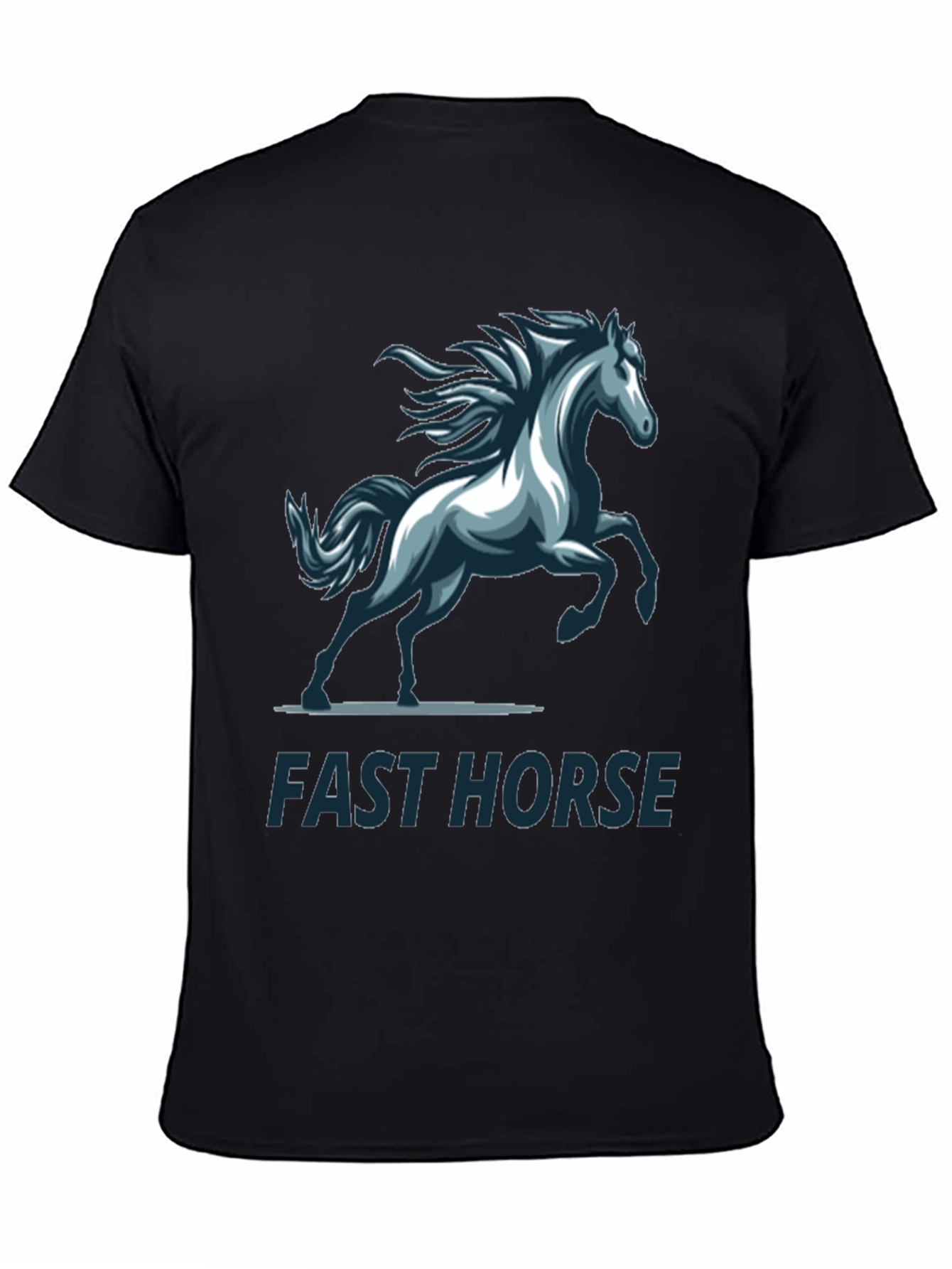 Fast Horse Graphic T-Shirt - Stylish Mens Tee