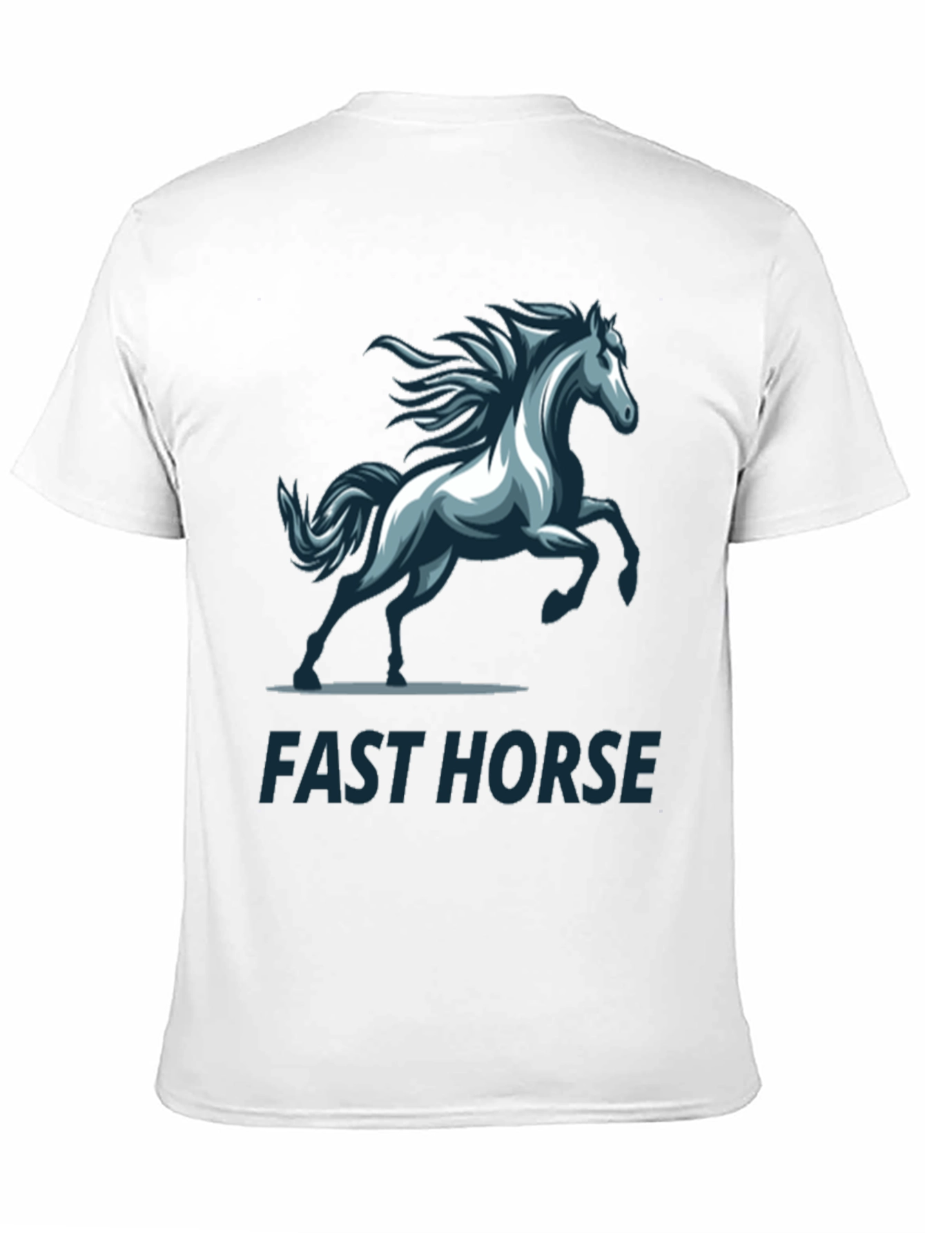 Fast Horse Graphic T-Shirt - Stylish Mens Tee