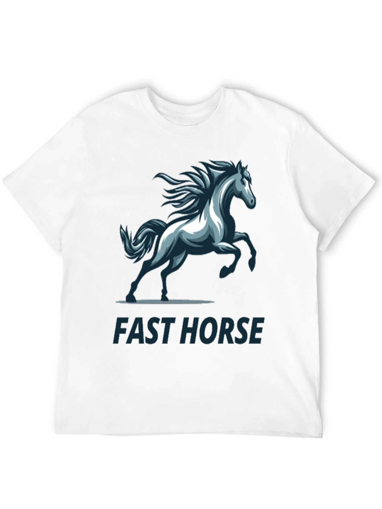 Fast Horse Graphic T-Shirt - Stylish Mens Tee