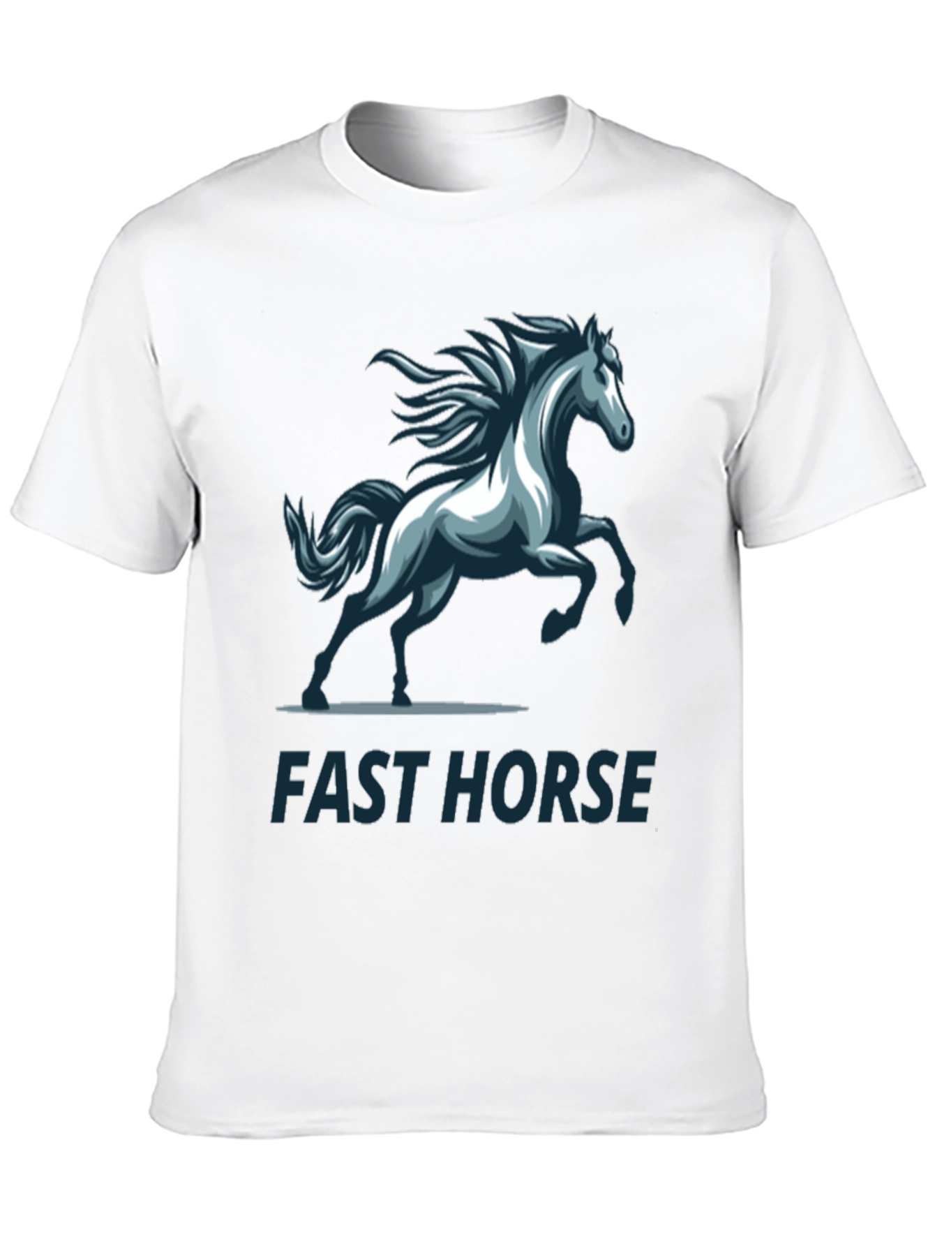 Fast Horse Graphic T-Shirt - Stylish Mens Tee