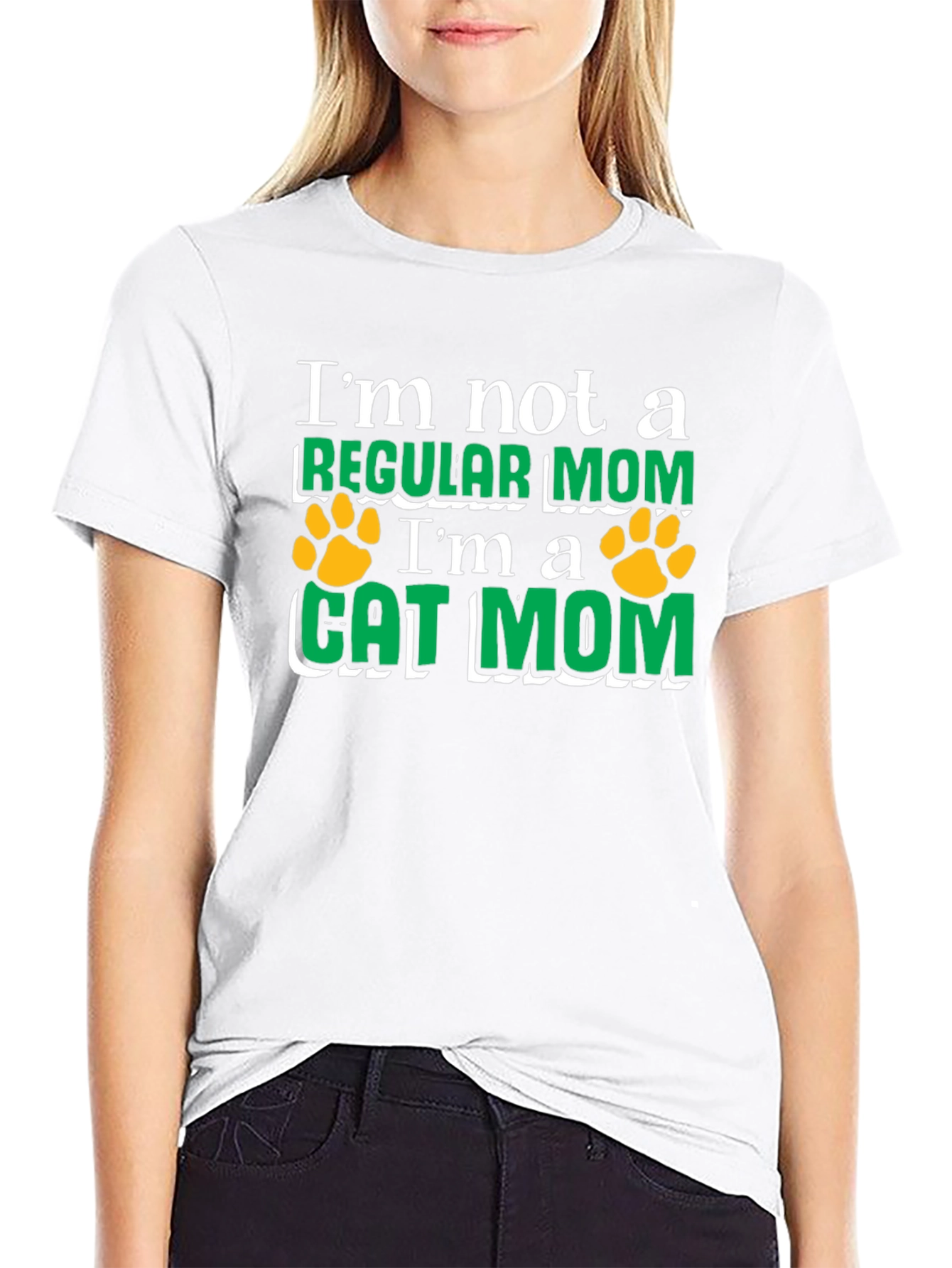 Cat Mom T-Shirt - Novelty Graphic Tee