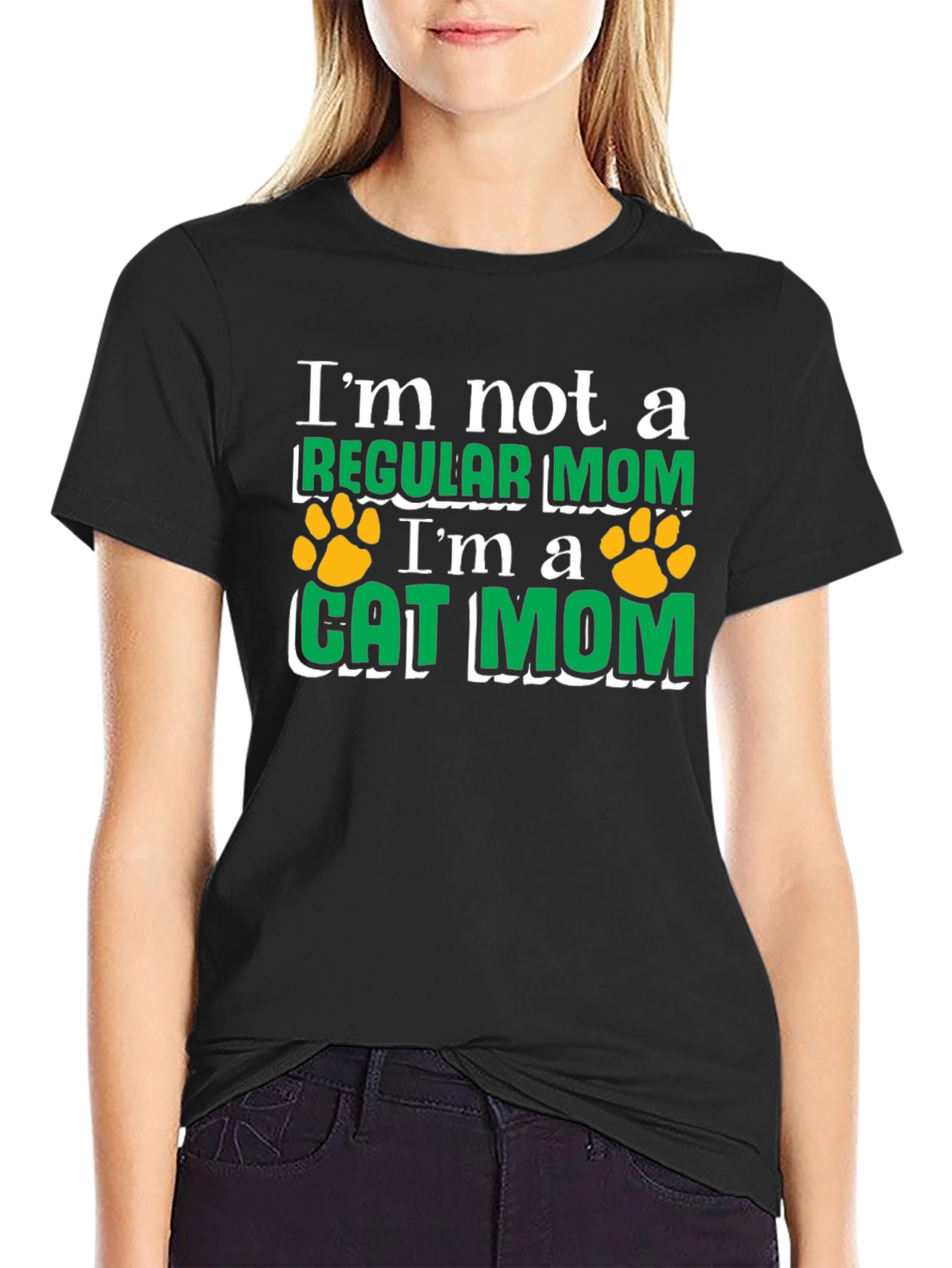 Cat Mom T-Shirt - Novelty Graphic Tee