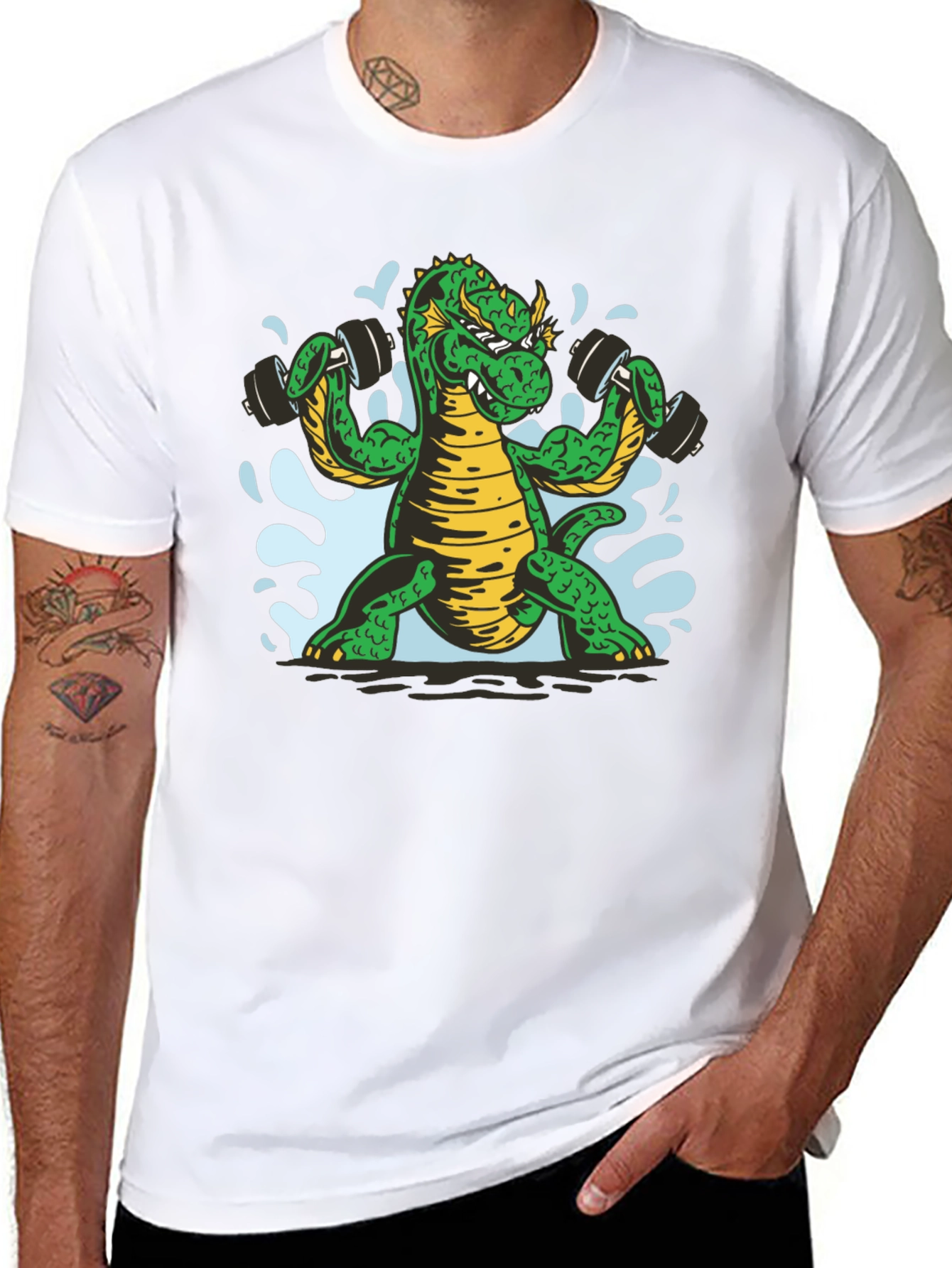 Dragon Gym Workout Black T-Shirt
