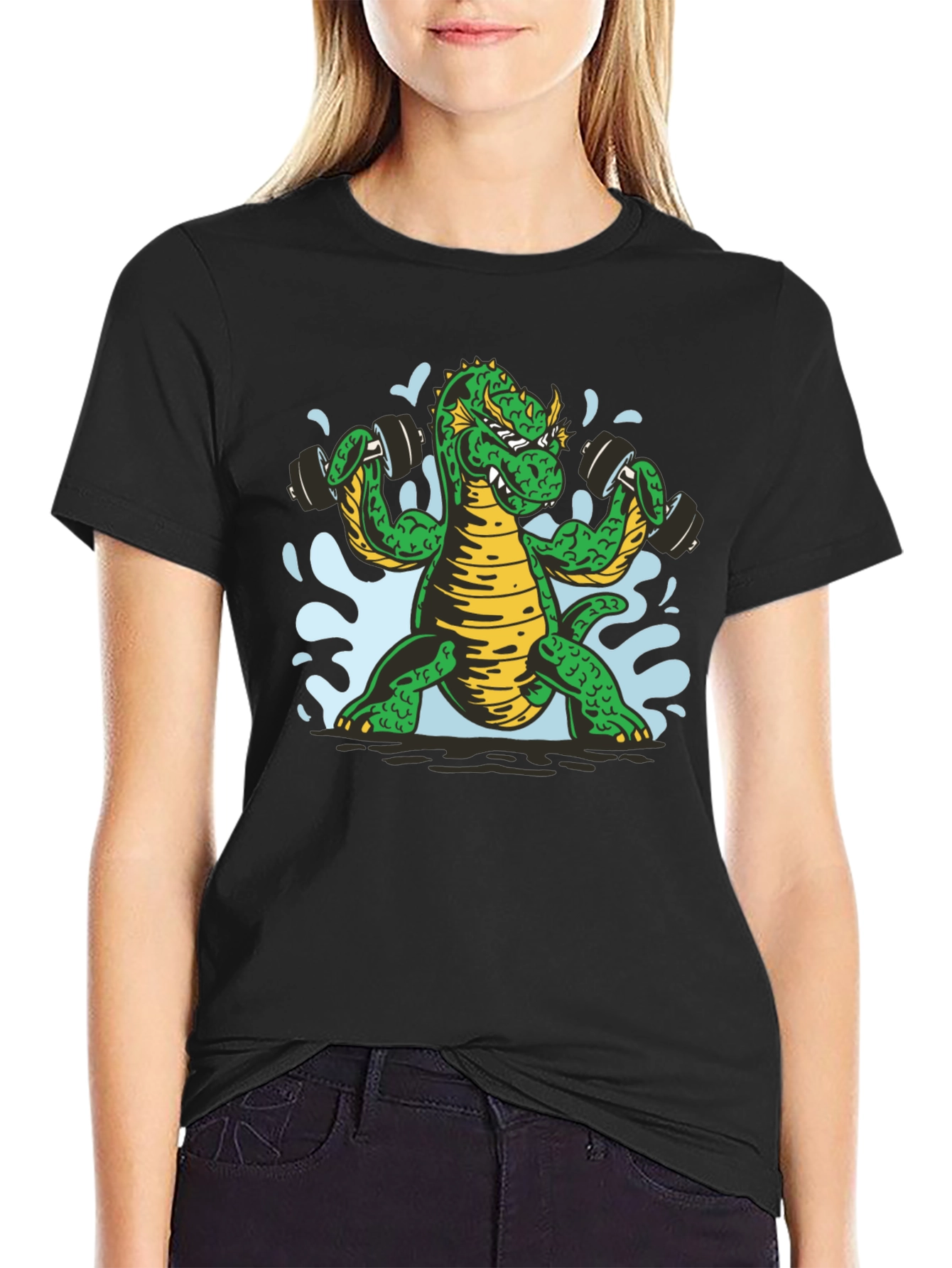 Dragon Gym Workout Black T-Shirt