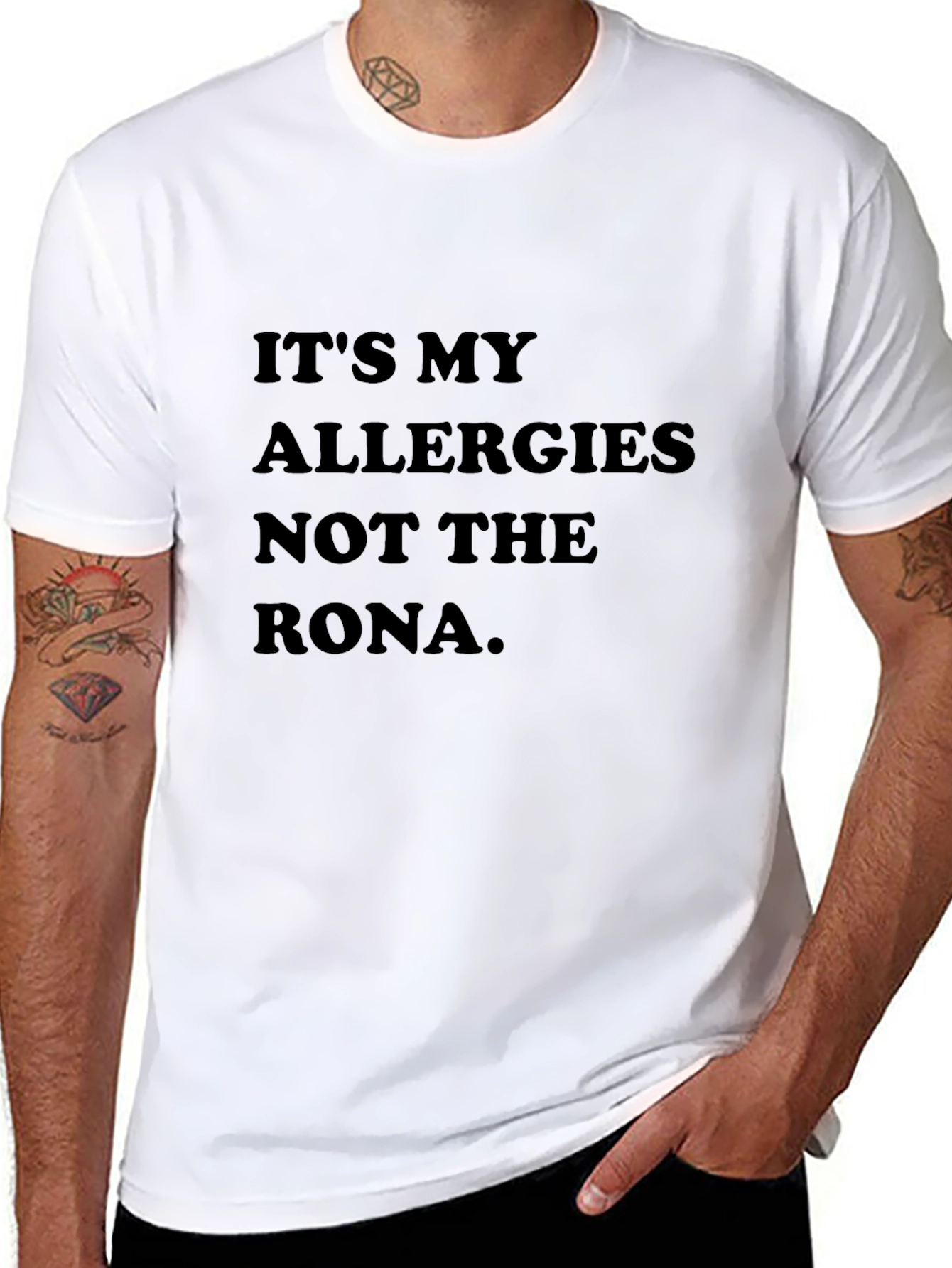 Its My Allergies T-Shirt - Humorous Statement Tee