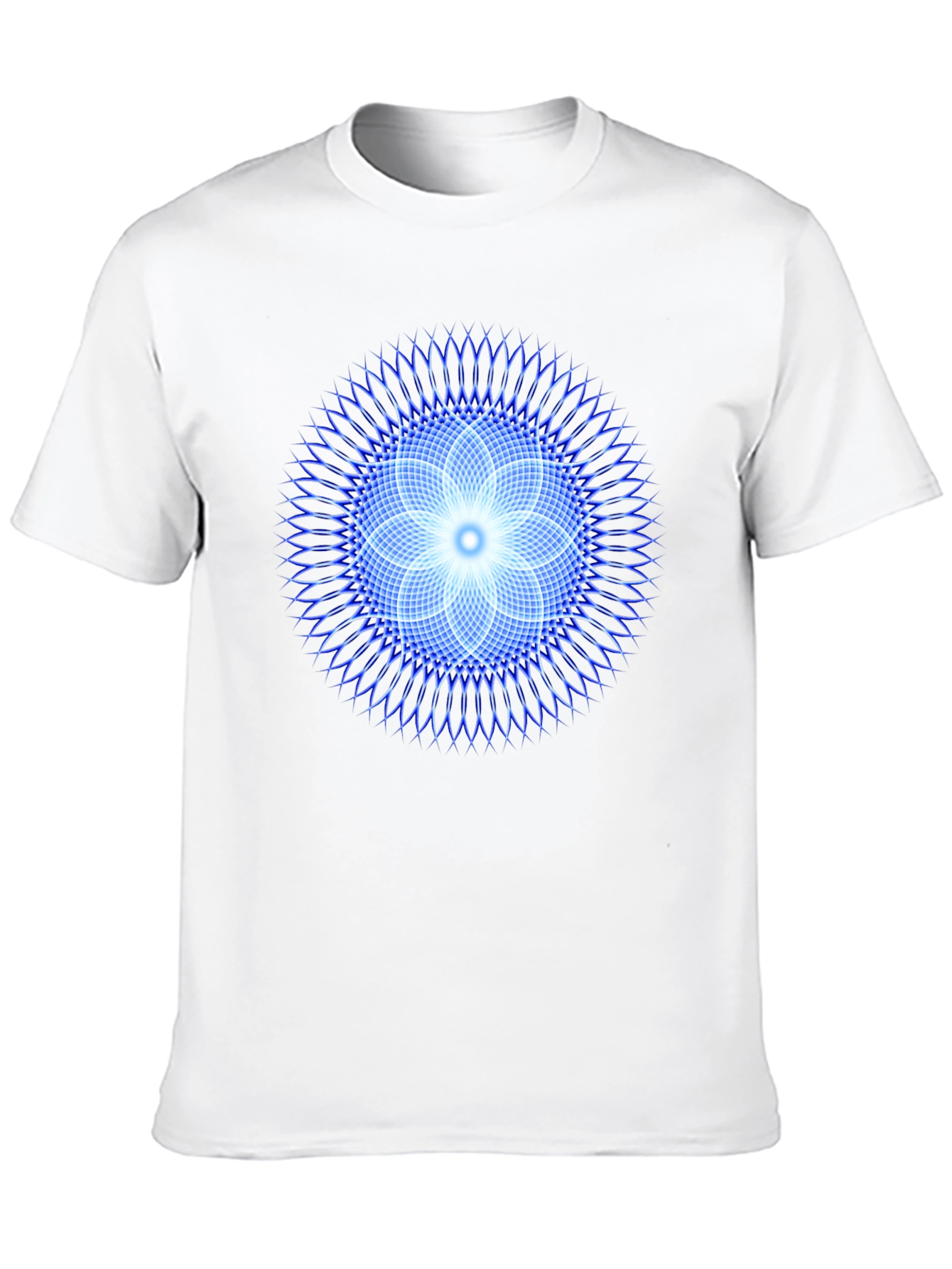 Geometric Flower T-Shirt - Black