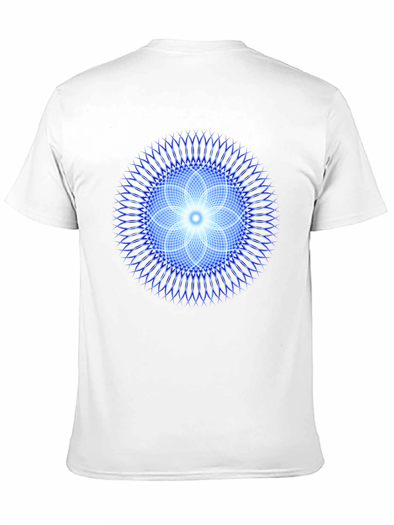 Geometric Flower T-Shirt - Black