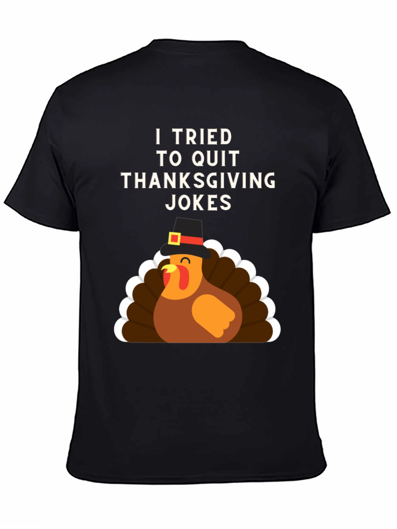 Funny Thanksgiving Jokes T-Shirt Turkey Pilgrim