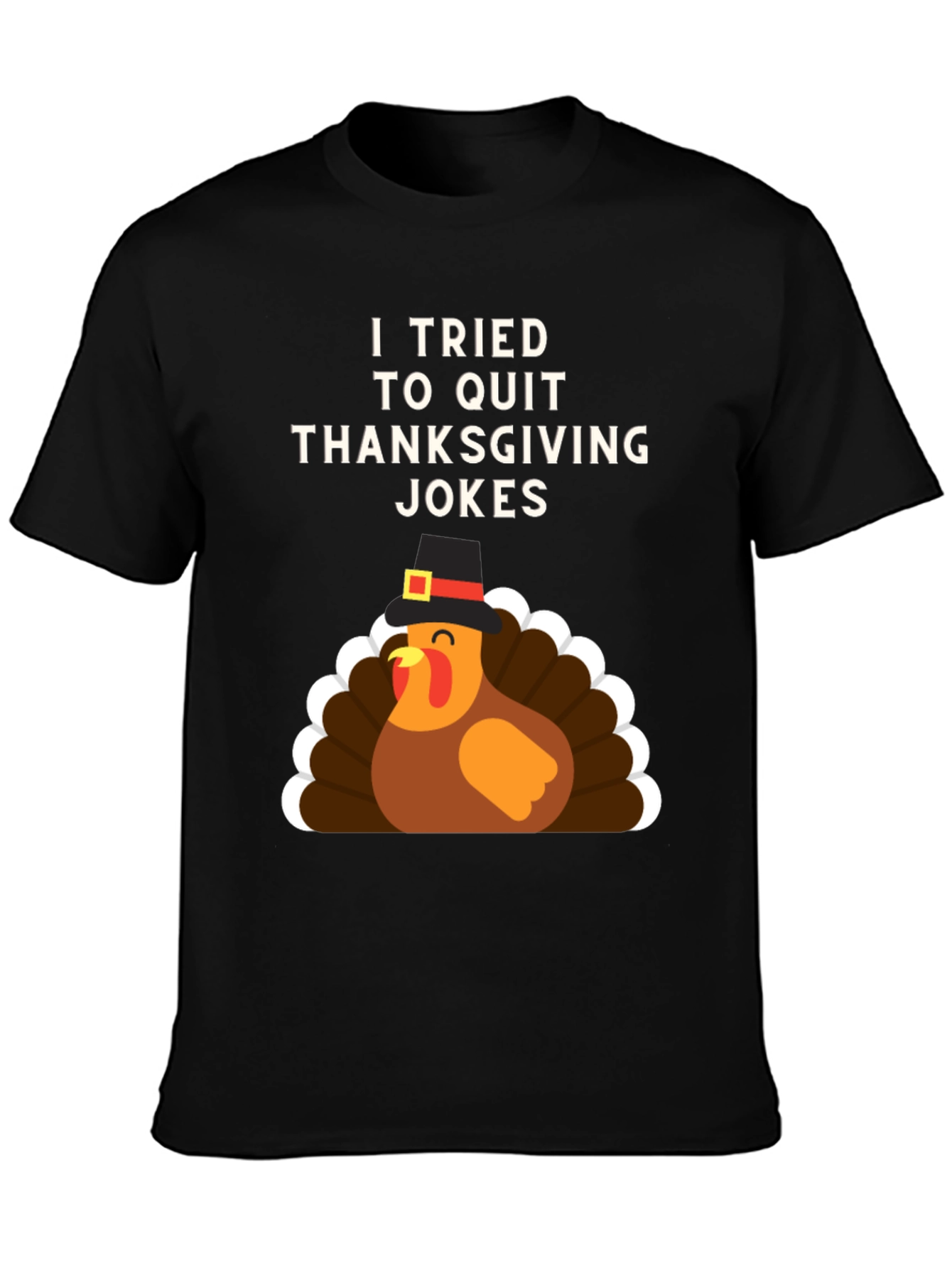Funny Thanksgiving Jokes T-Shirt Turkey Pilgrim