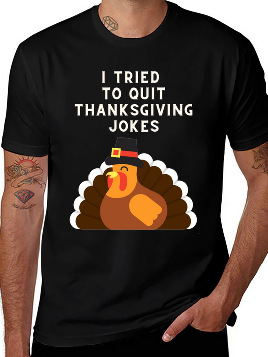 Funny Thanksgiving Jokes T-Shirt Turkey Pilgrim