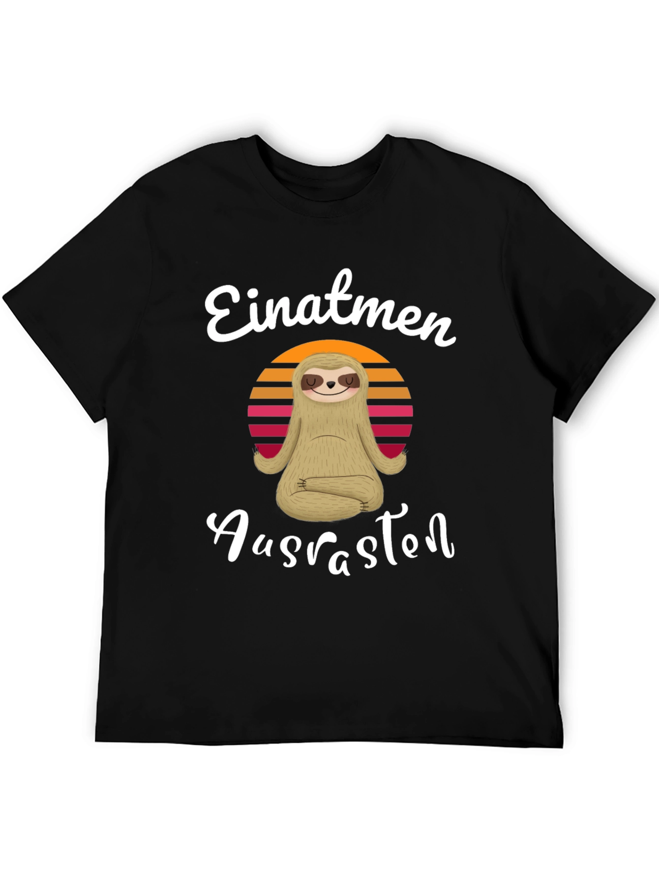 Einatmen Ausrasten Sloth Yoga T-Shirt