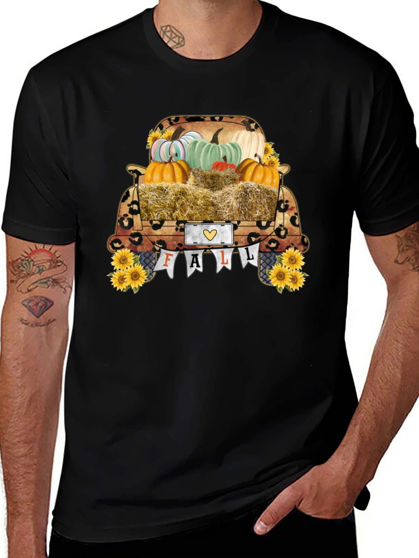 Fall Truck Pumpkin T-Shirt