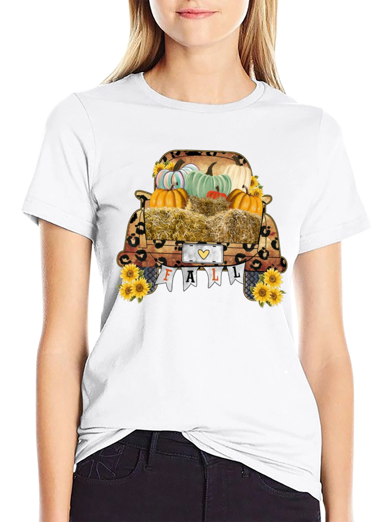 Fall Truck Pumpkin T-Shirt