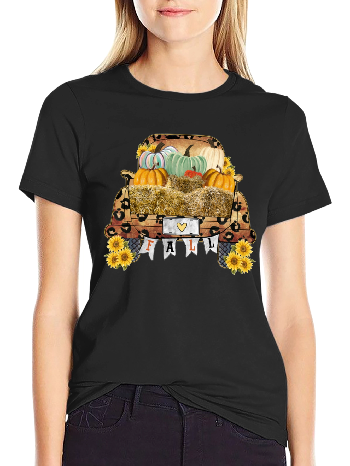 Fall Truck Pumpkin T-Shirt