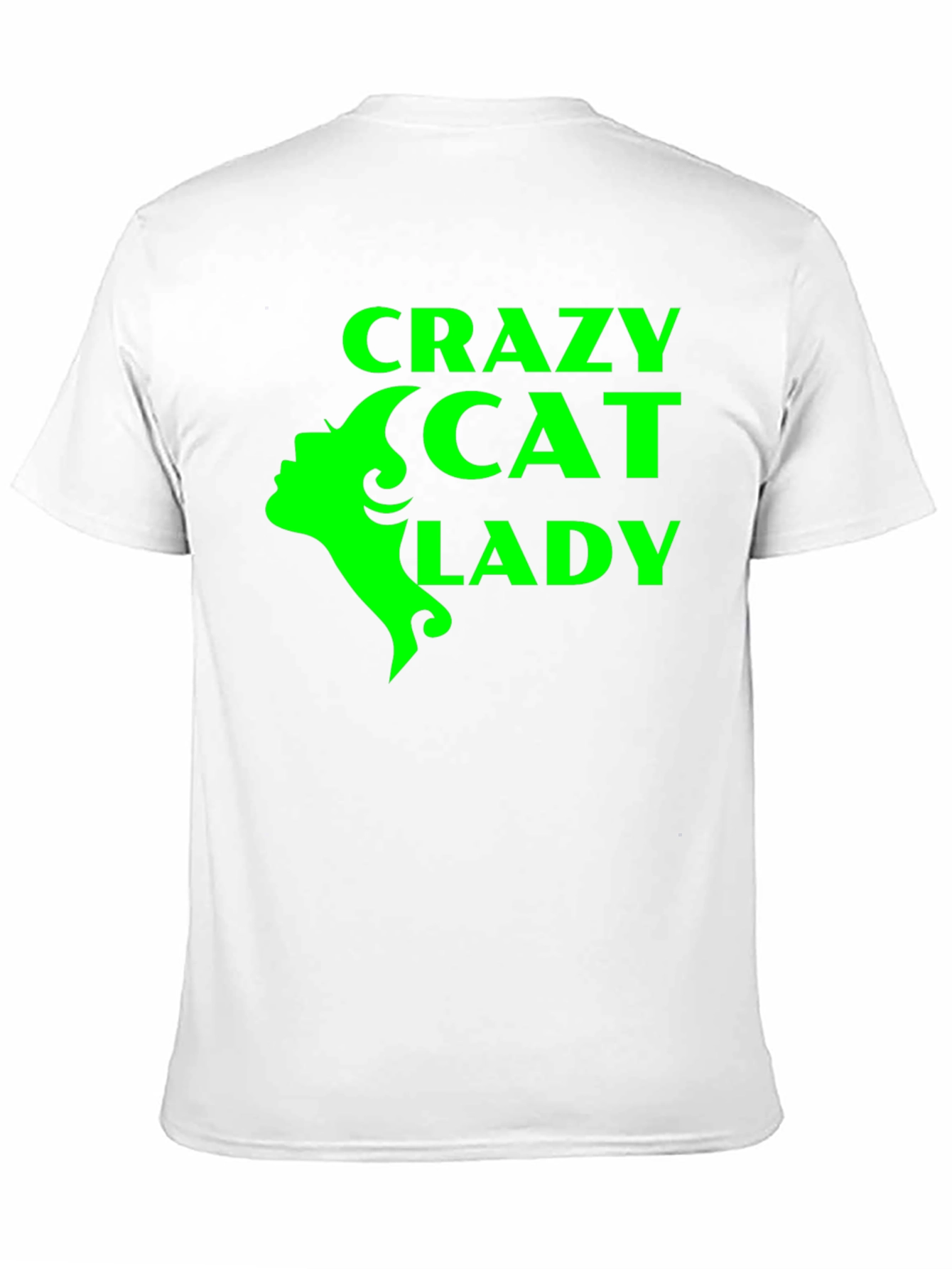 Crazy Cat Lady T-Shirt - Black with Green Graphic