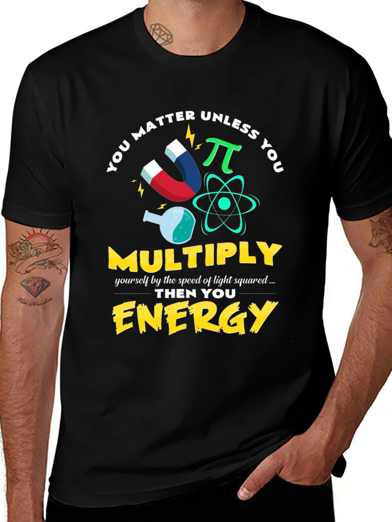 Science Humor T-Shirt - E=mc² Physics Tee