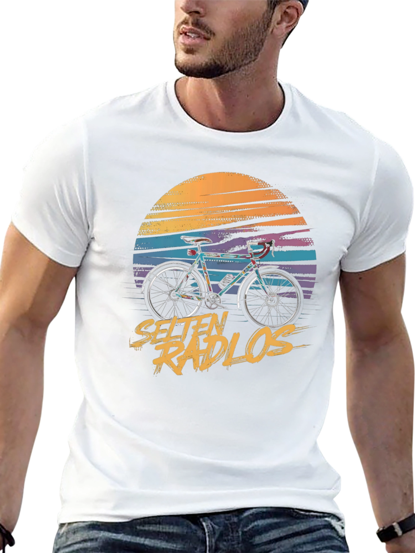 Retro Cycling T-Shirt - Selten Radlos Design
