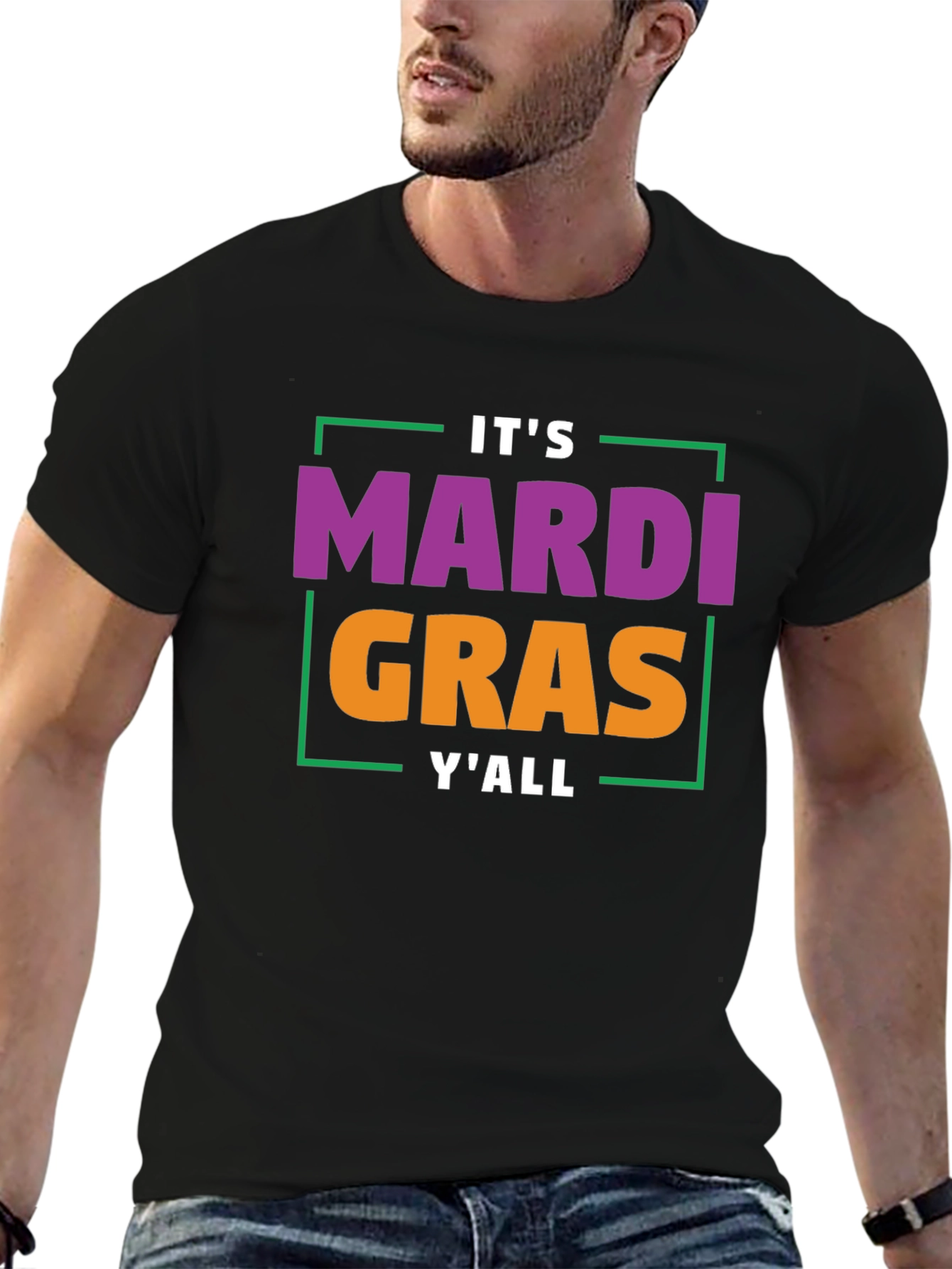 Mardi Gras YAll T-Shirt - Festive Graphic Tee