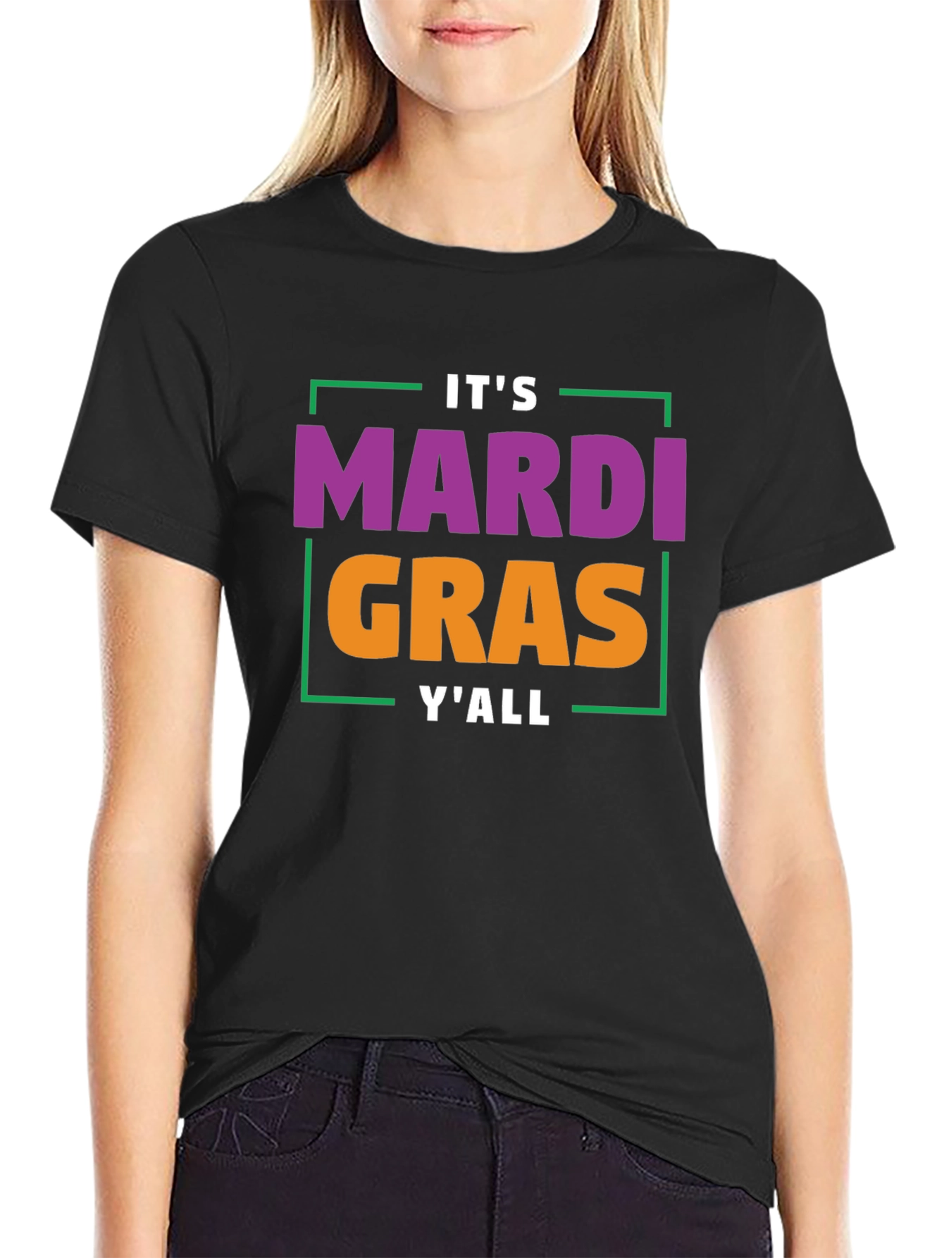 Mardi Gras YAll T-Shirt - Festive Graphic Tee