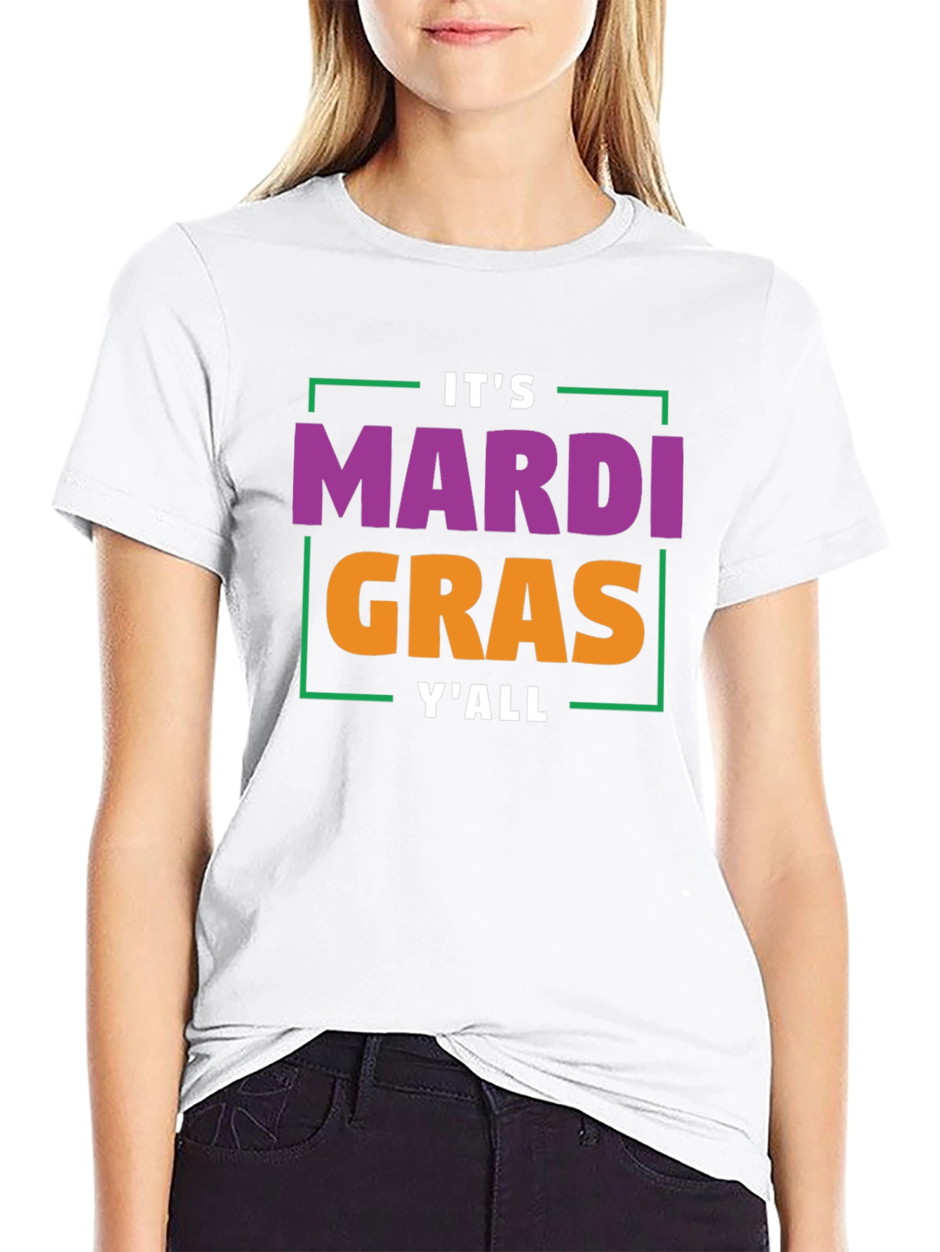 Mardi Gras YAll T-Shirt - Festive Graphic Tee