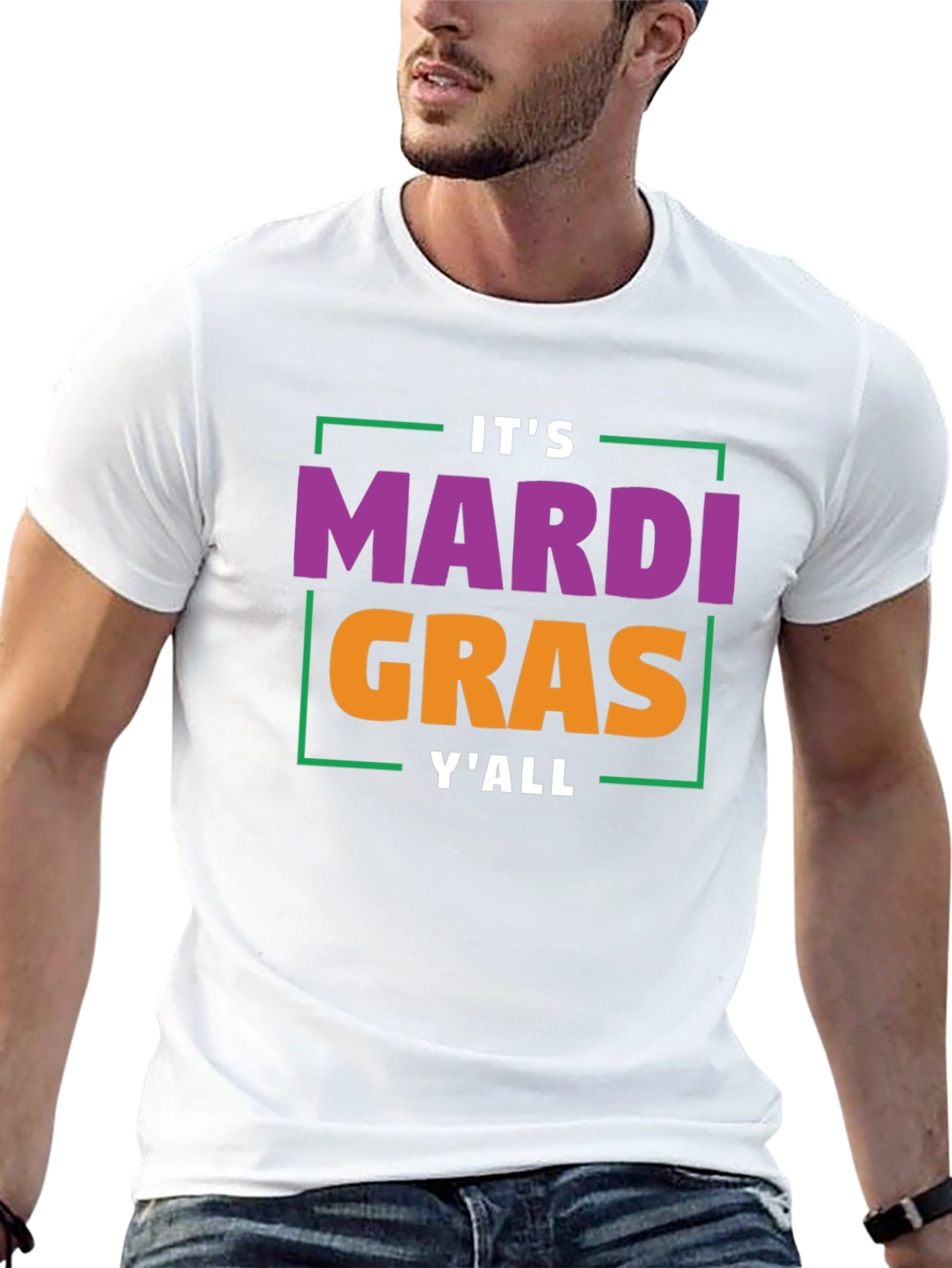 Mardi Gras YAll T-Shirt - Festive Graphic Tee