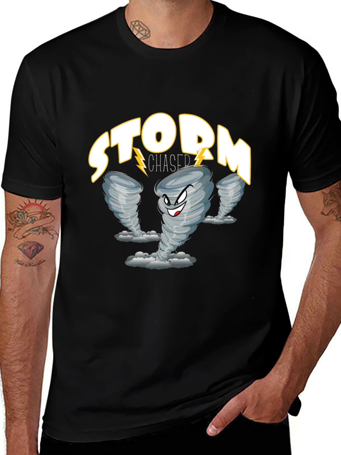 Storm Chaser Graphic Tee - Tornado Design