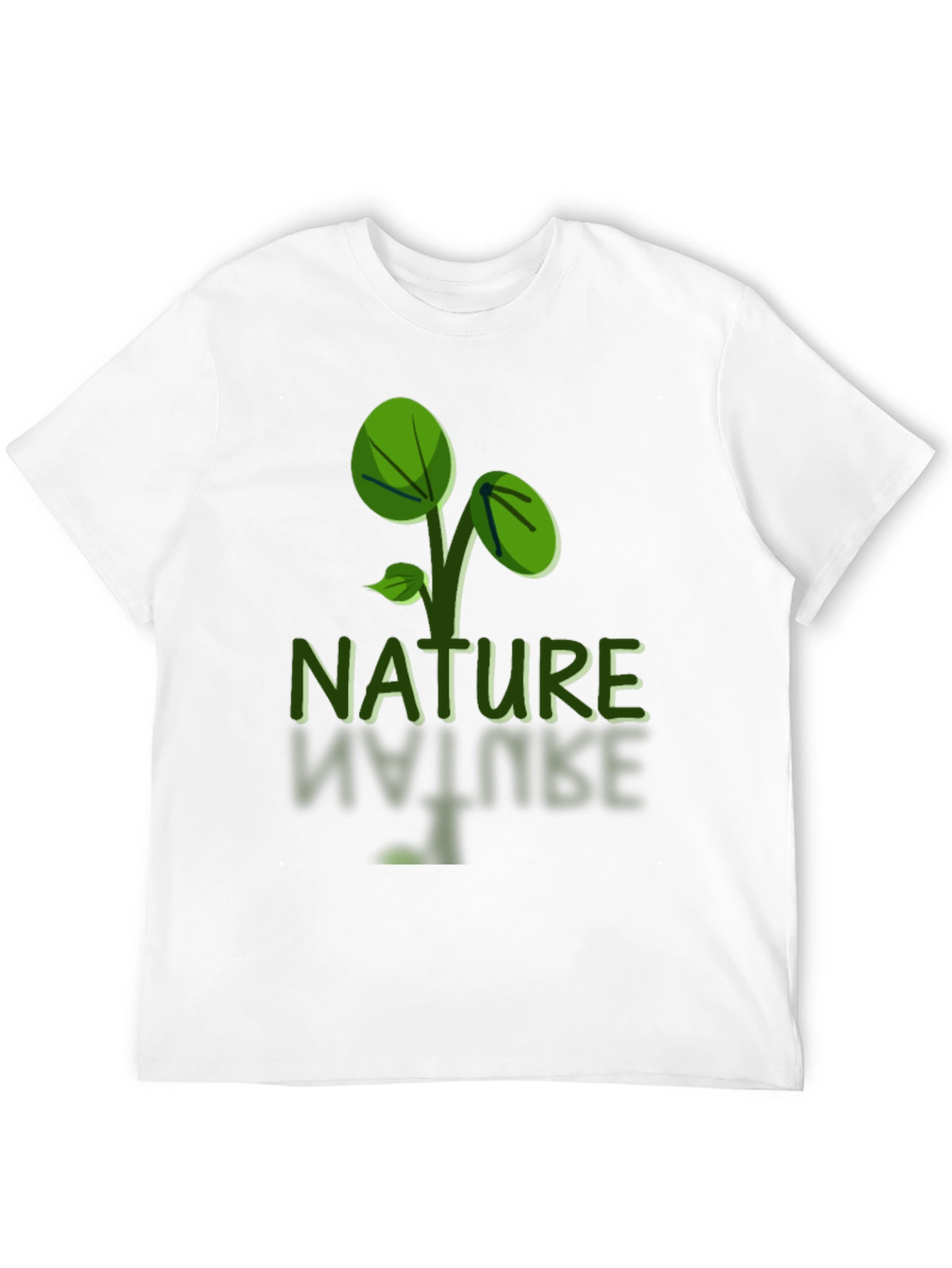 Nature Graphic Tee - Black Soft Fabric  Eco-Friendly