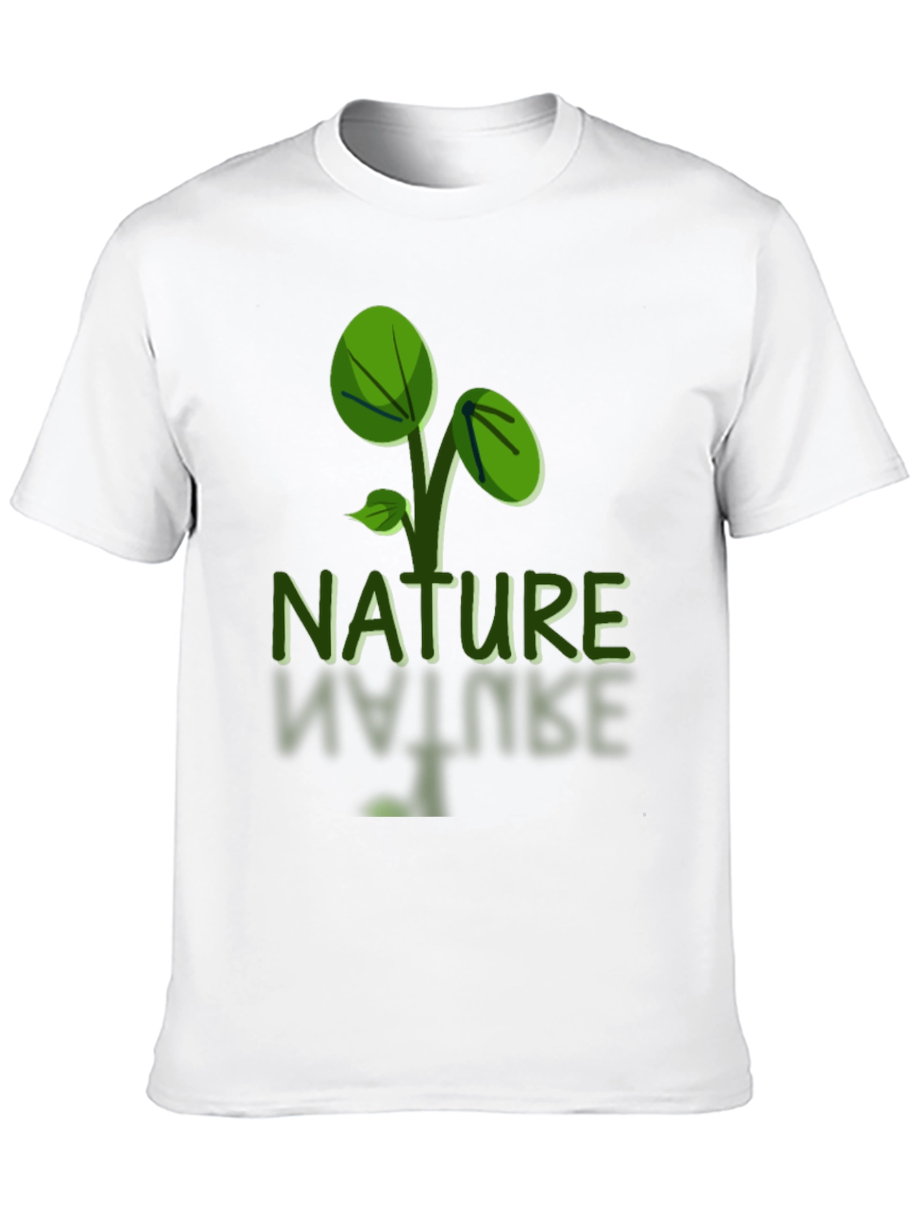 Nature Graphic Tee - Black Soft Fabric  Eco-Friendly