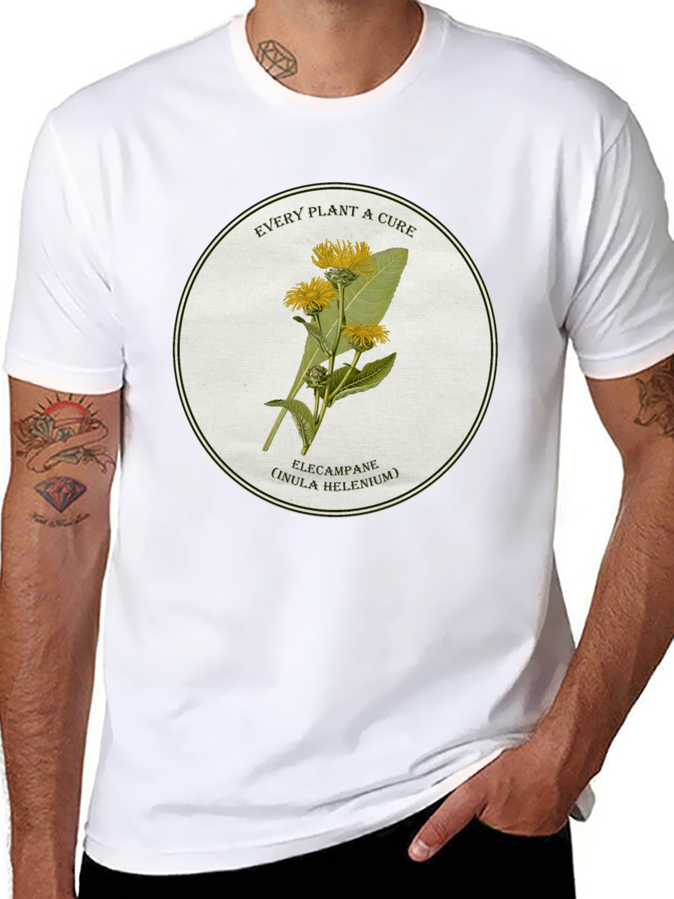 Elecampane Plant T-Shirt - Every Plant a Cure Tee