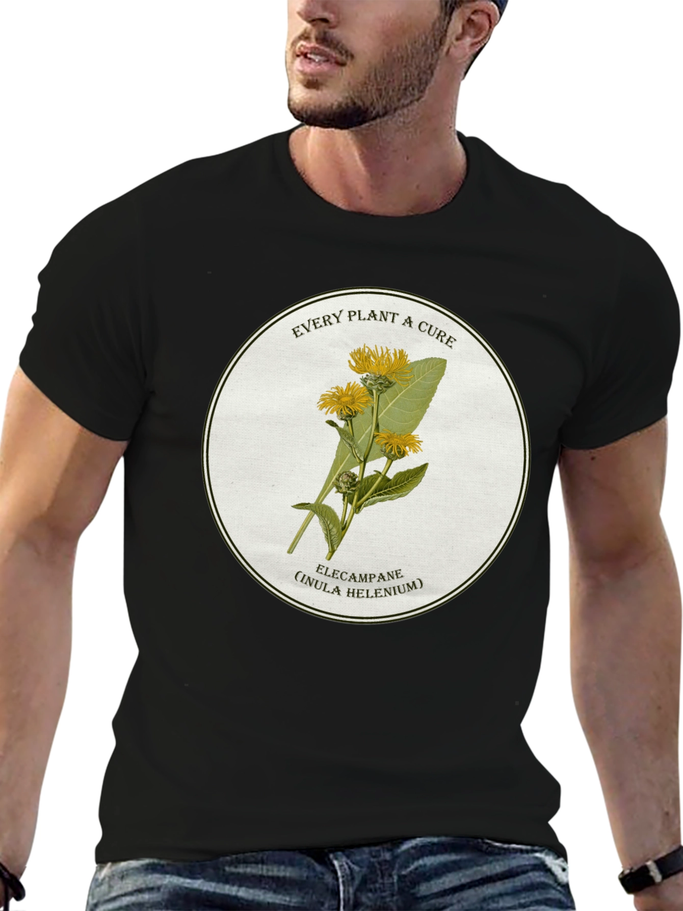 Elecampane Plant T-Shirt - Every Plant a Cure Tee
