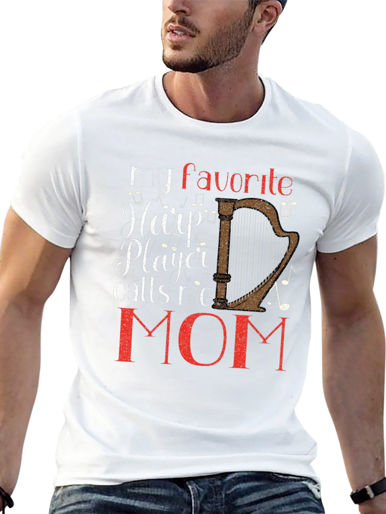 My Favorite Harp Player Calls Me Mom T-Shirt