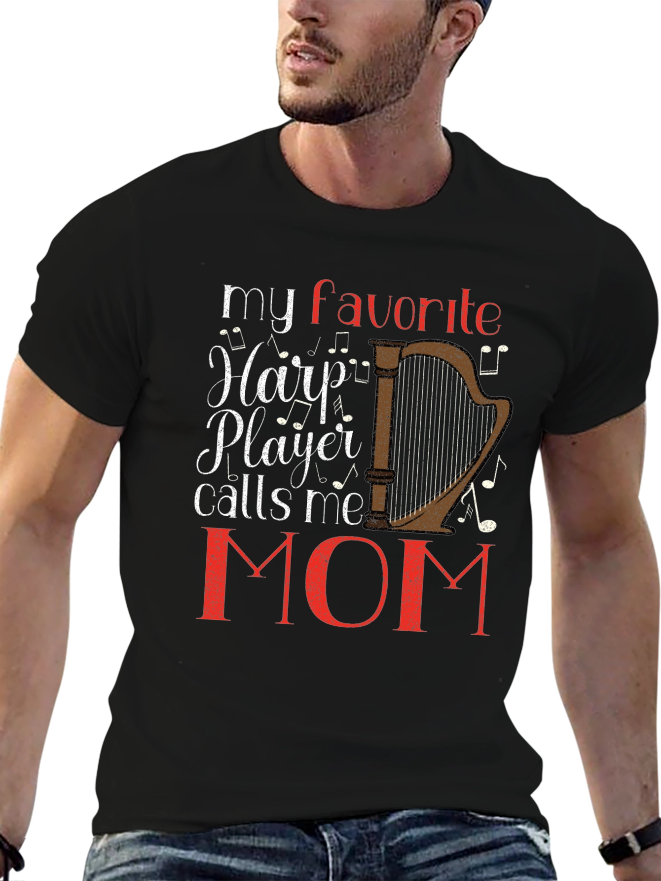 My Favorite Harp Player Calls Me Mom T-Shirt