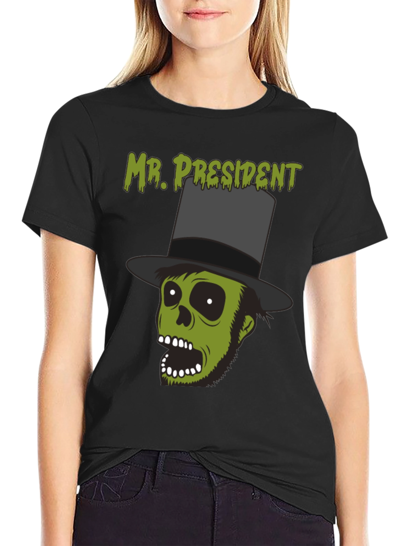 Mr. President Zombie Graphic T-Shirt - Halloween Style