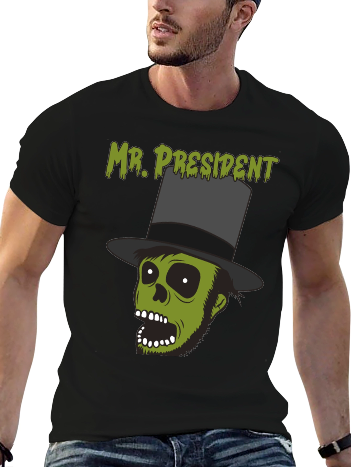 Mr. President Zombie Graphic T-Shirt - Halloween Style