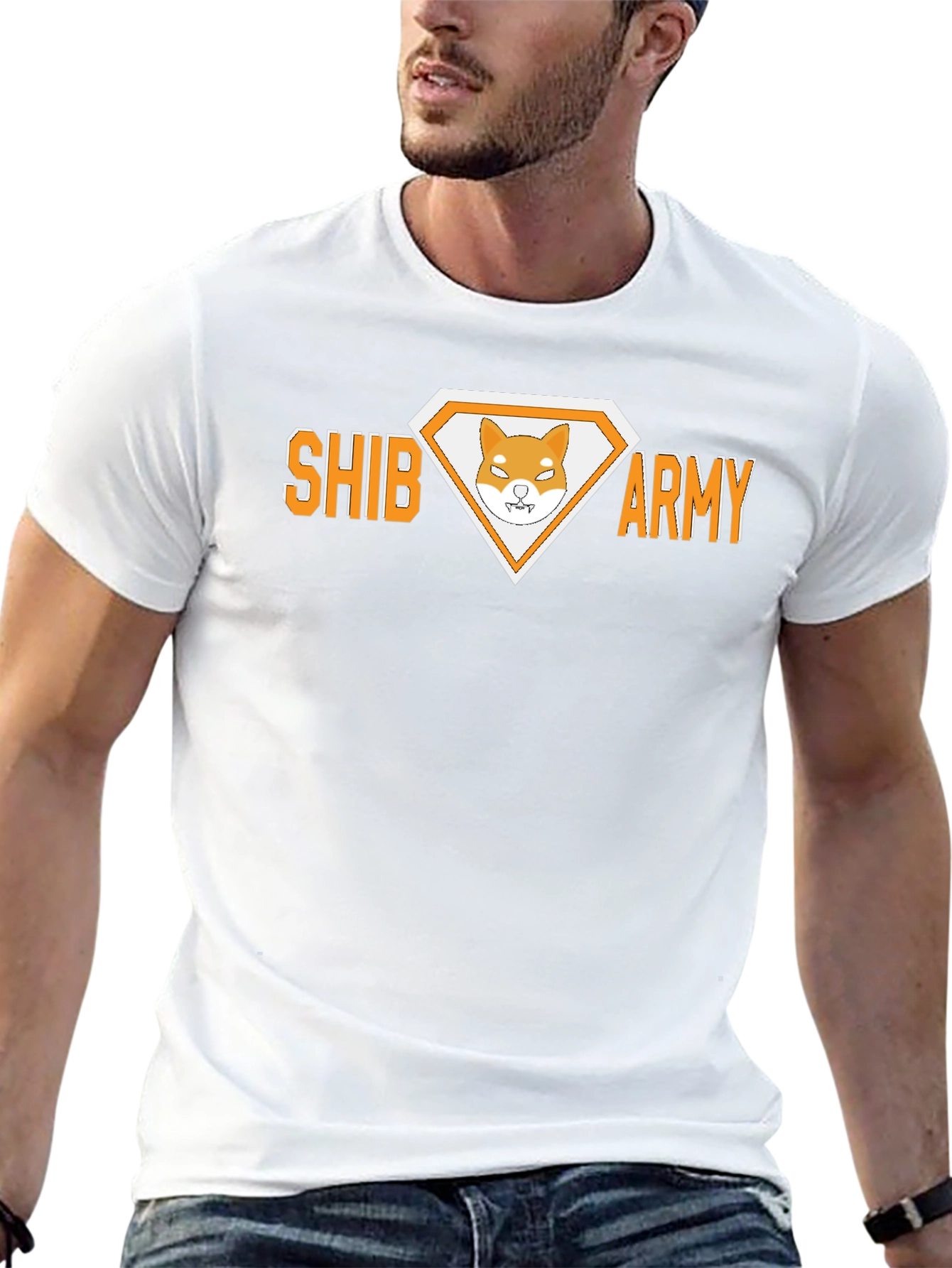 Shiba Army Graphic Tee - Meme Crypto Dog T-Shirt