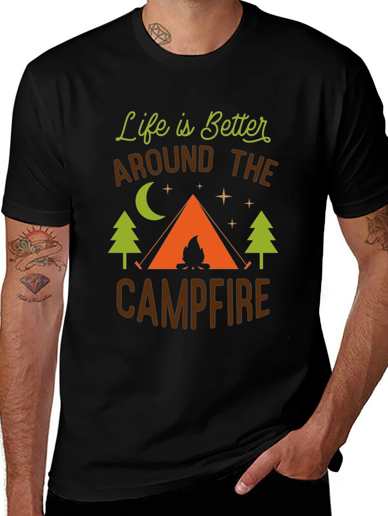 Campfire Life T-Shirt - Outdoor Adventure Tee
