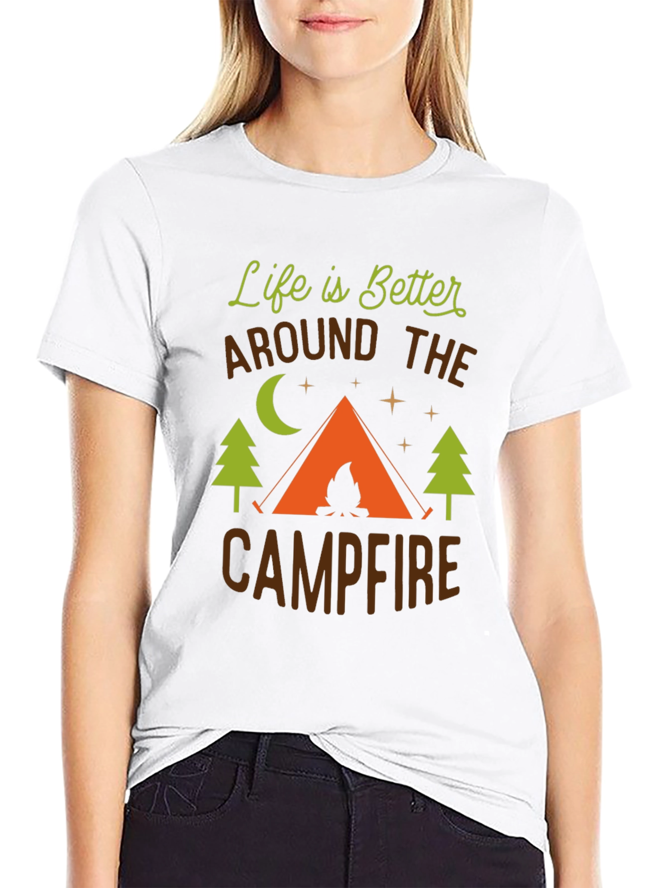 Campfire Life T-Shirt - Outdoor Adventure Tee