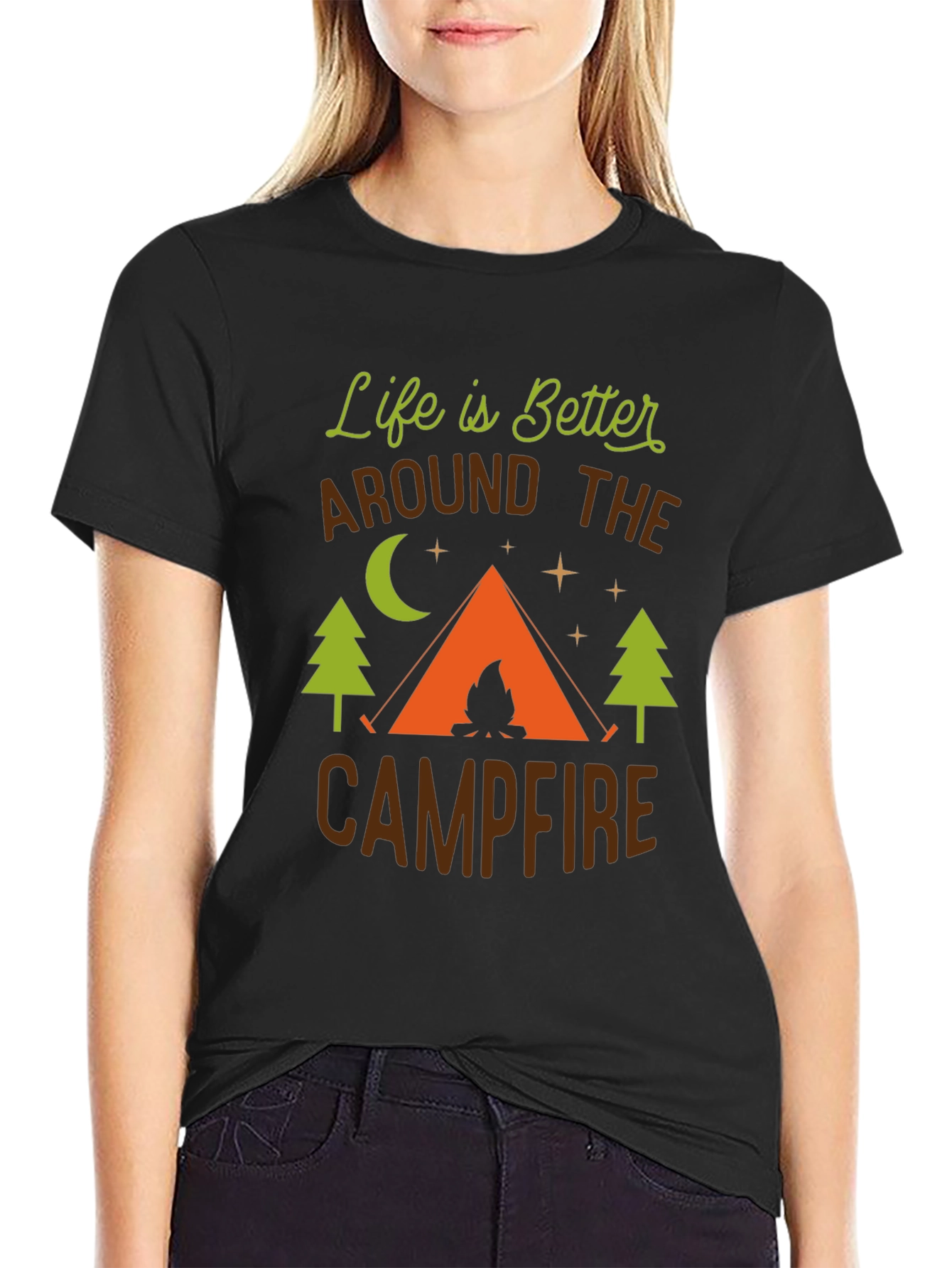 Campfire Life T-Shirt - Outdoor Adventure Tee