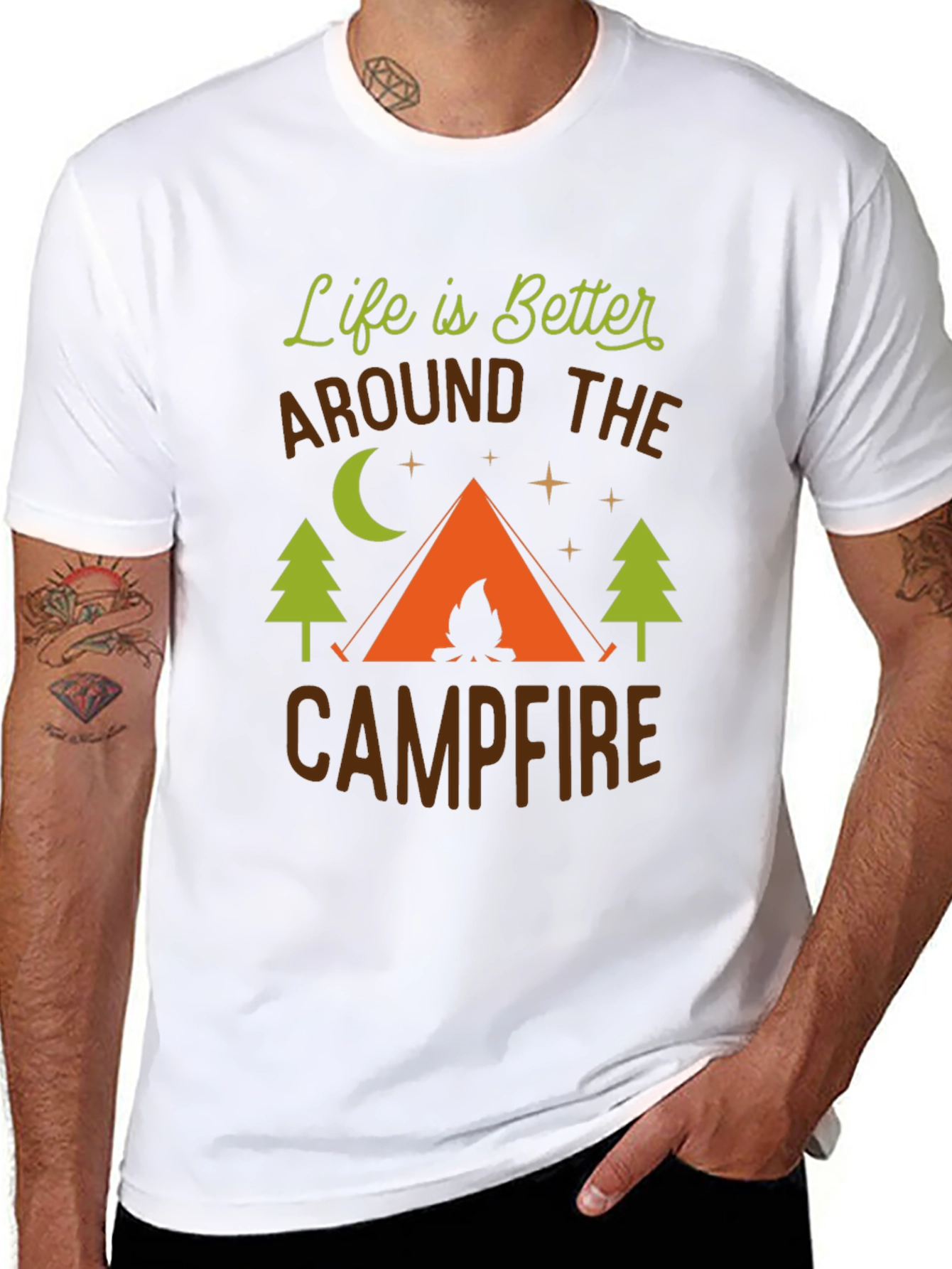 Campfire Life T-Shirt - Outdoor Adventure Tee
