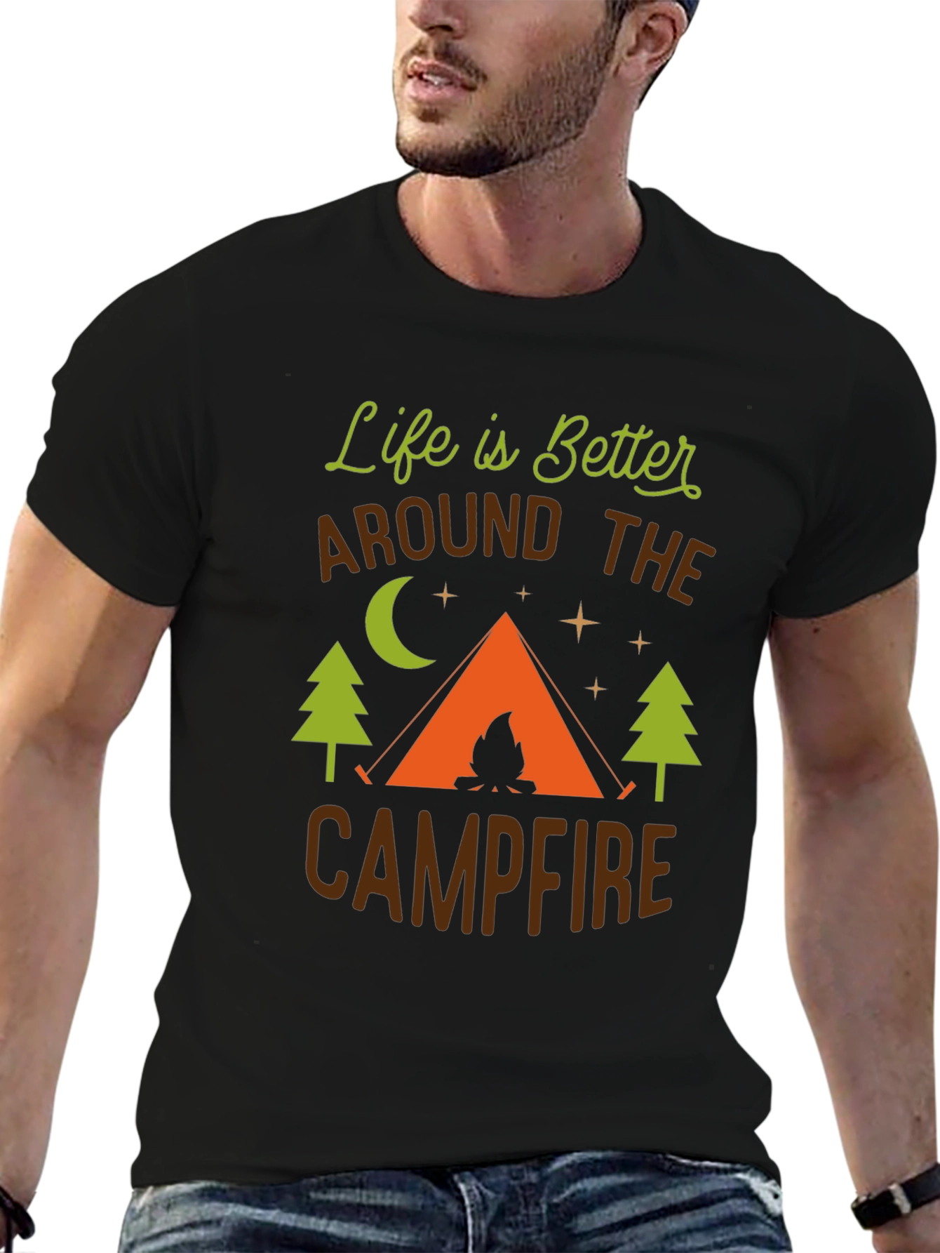 Campfire Life T-Shirt - Outdoor Adventure Tee
