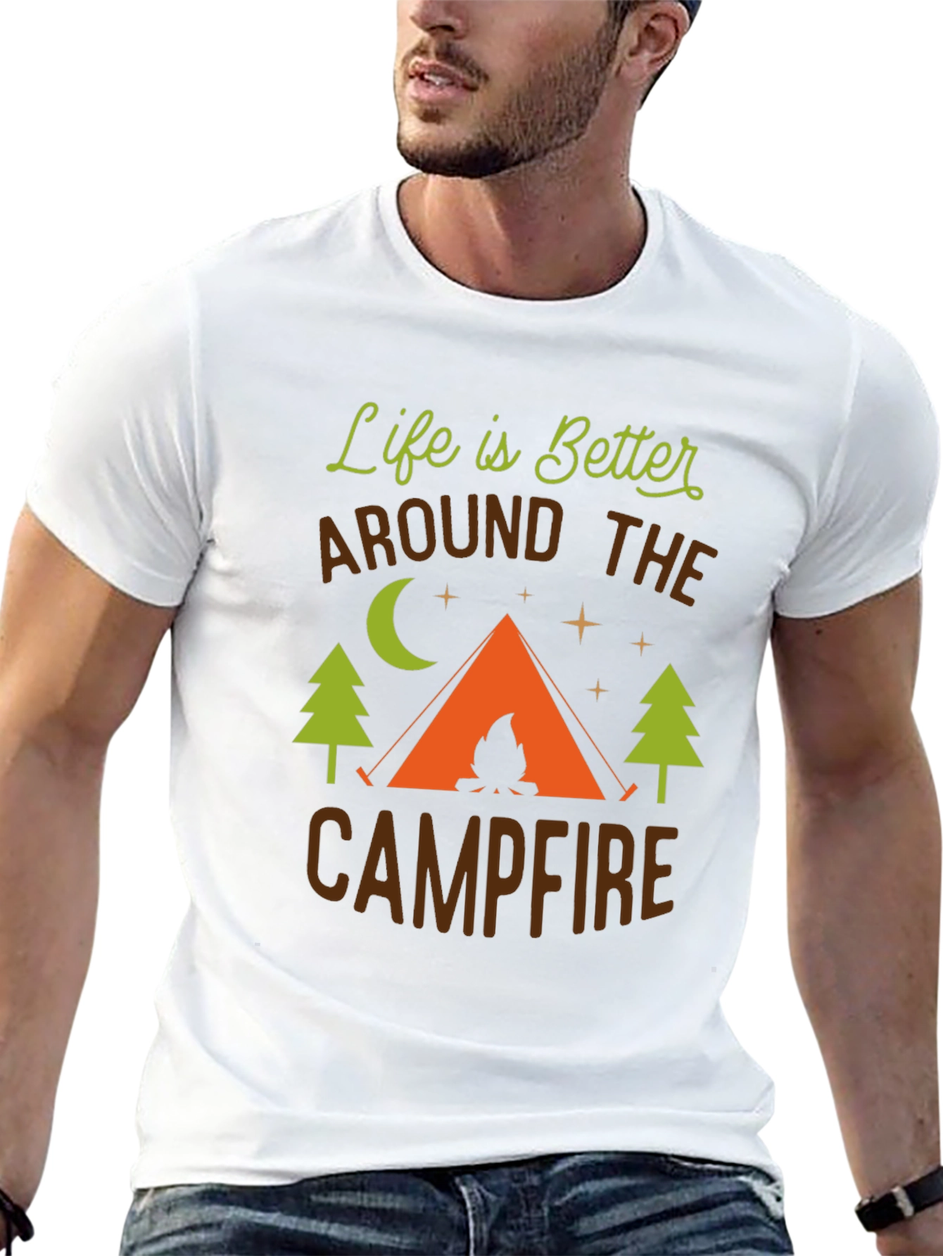 Campfire Life T-Shirt - Outdoor Adventure Tee